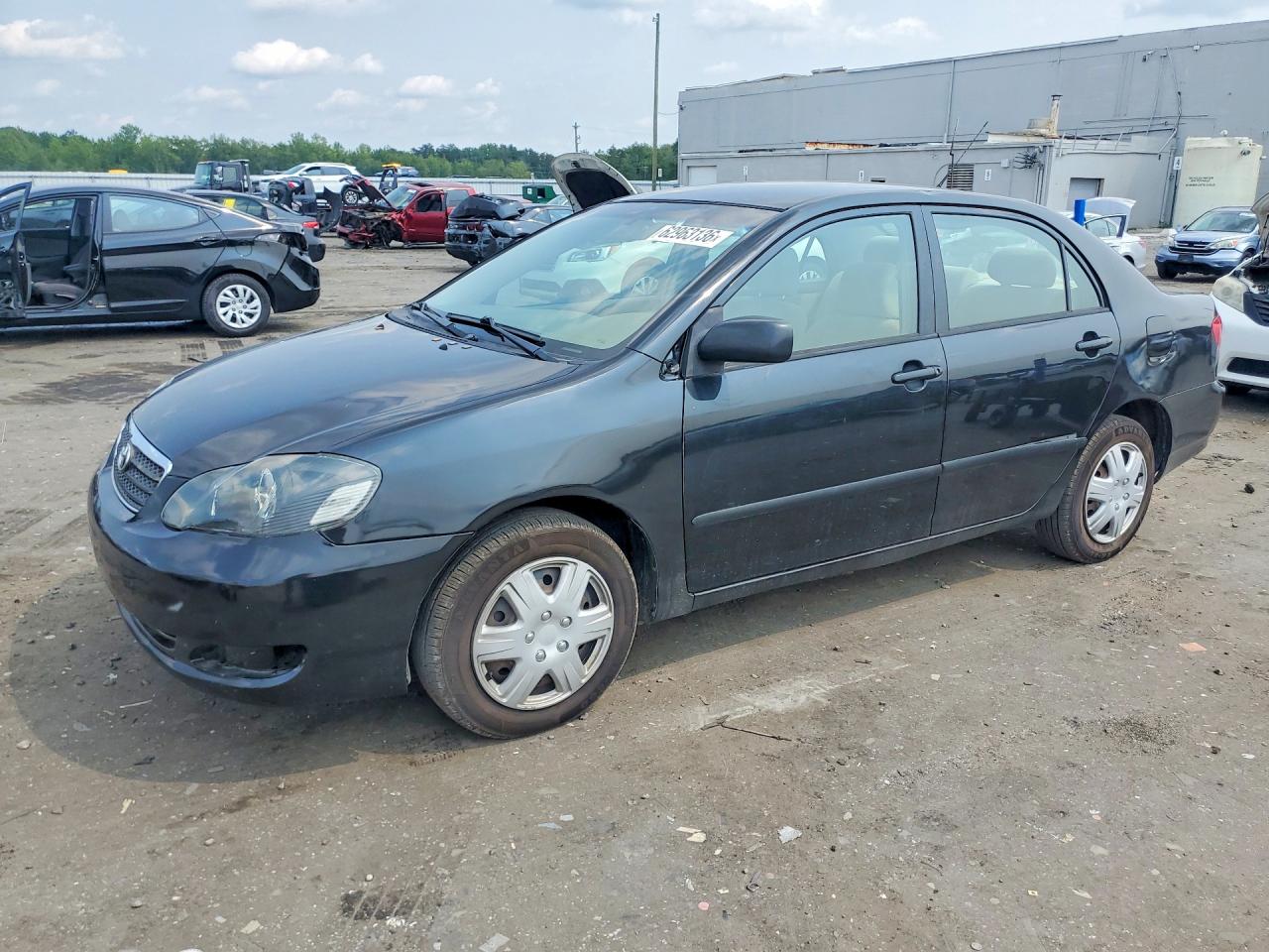 2008 Toyota Corolla Ce Black vin: 1NXBR32EX8Z031863