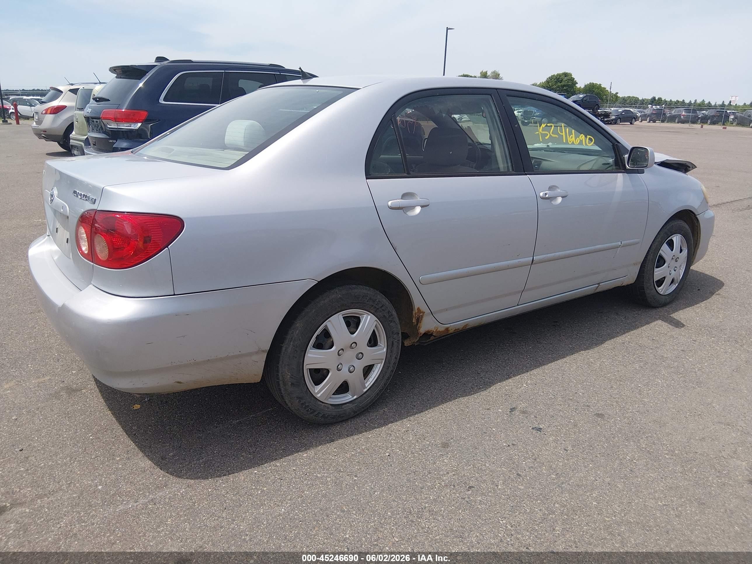 2008 Toyota Corolla Le Серебряный vin: 1NXBR32EX8Z963089