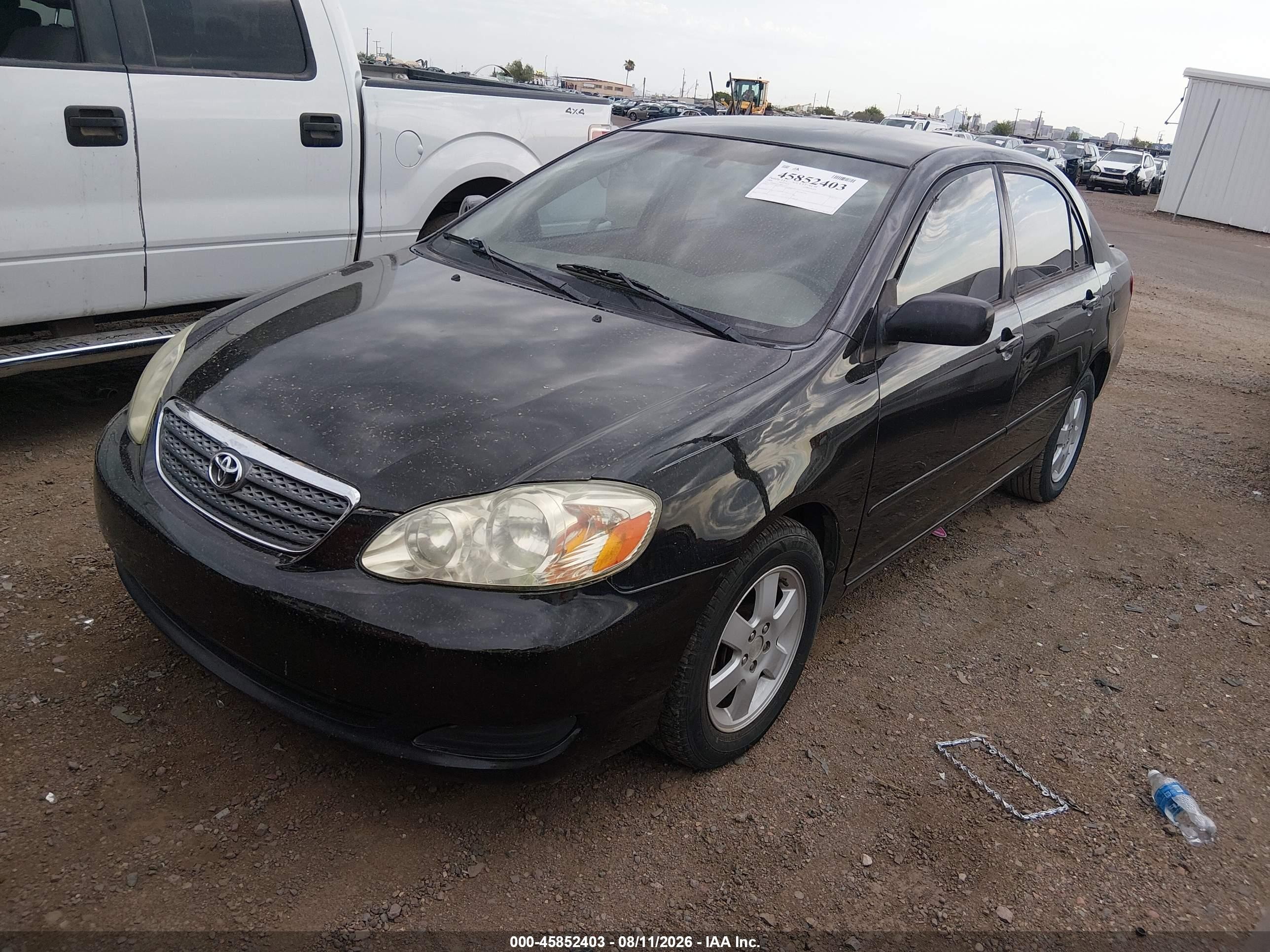 2008 Toyota Corolla Le Black vin: 1NXBR32EX8Z971127
