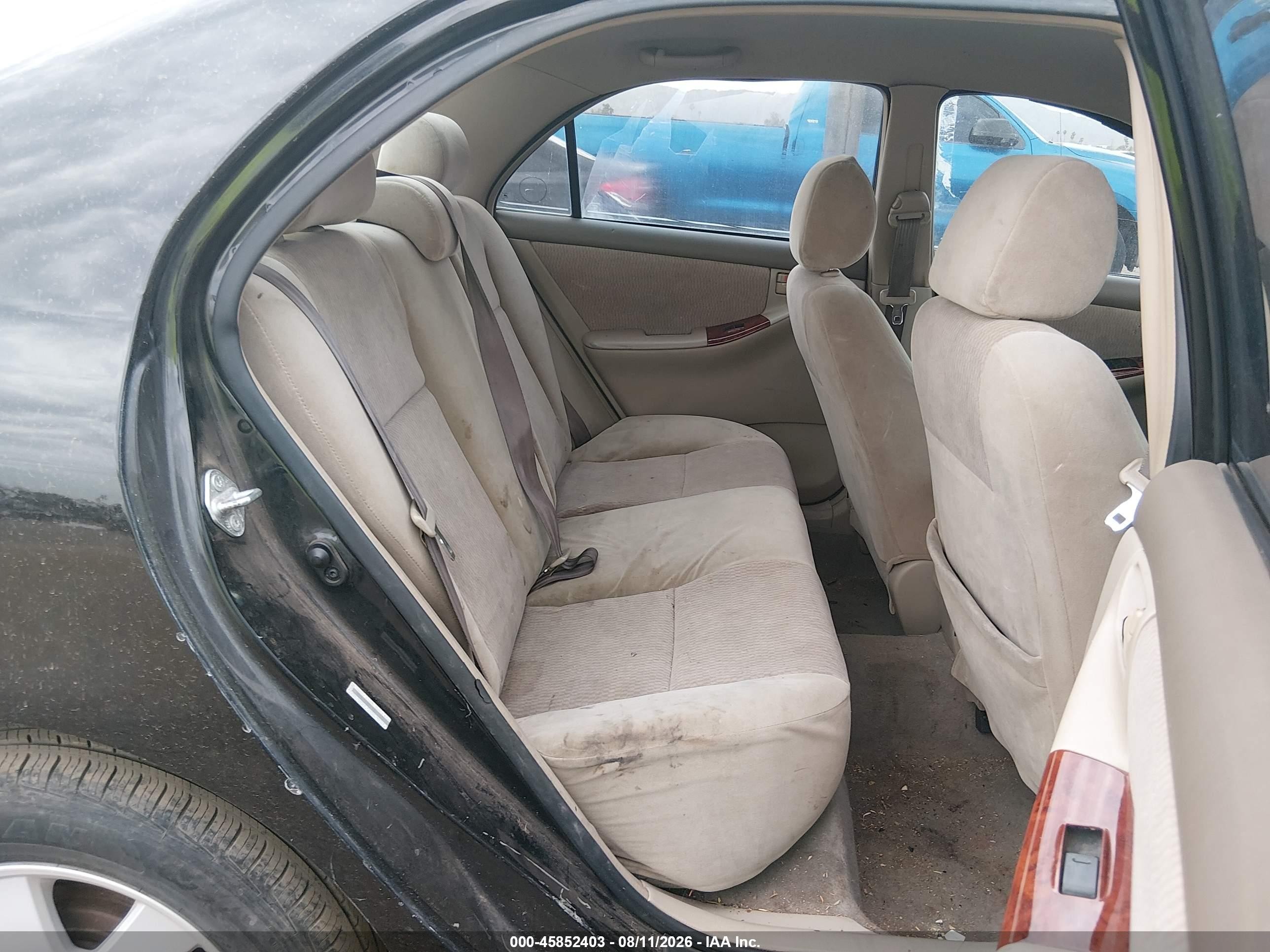 2008 Toyota Corolla Le Black vin: 1NXBR32EX8Z971127