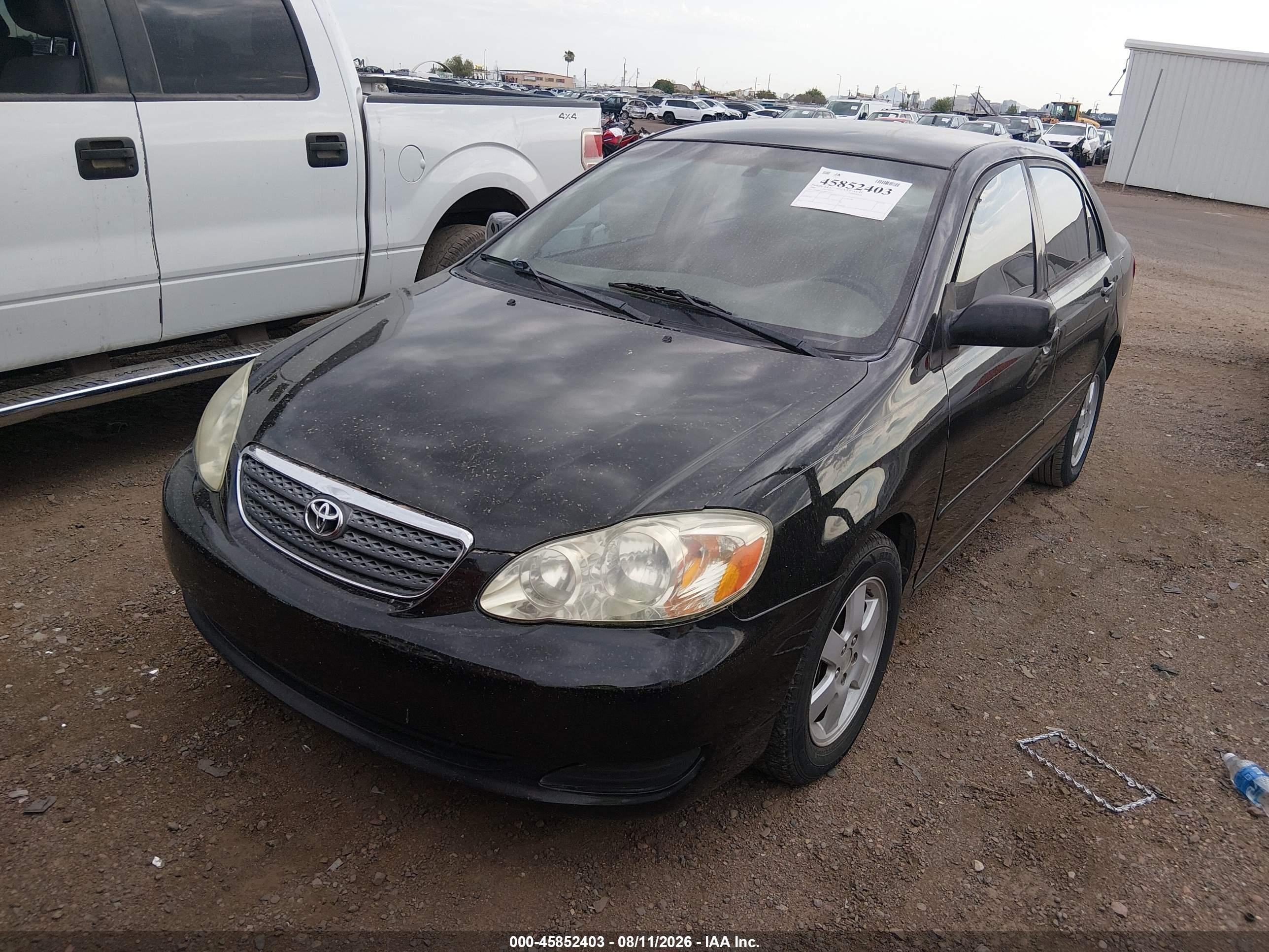 2008 Toyota Corolla Le Black vin: 1NXBR32EX8Z971127