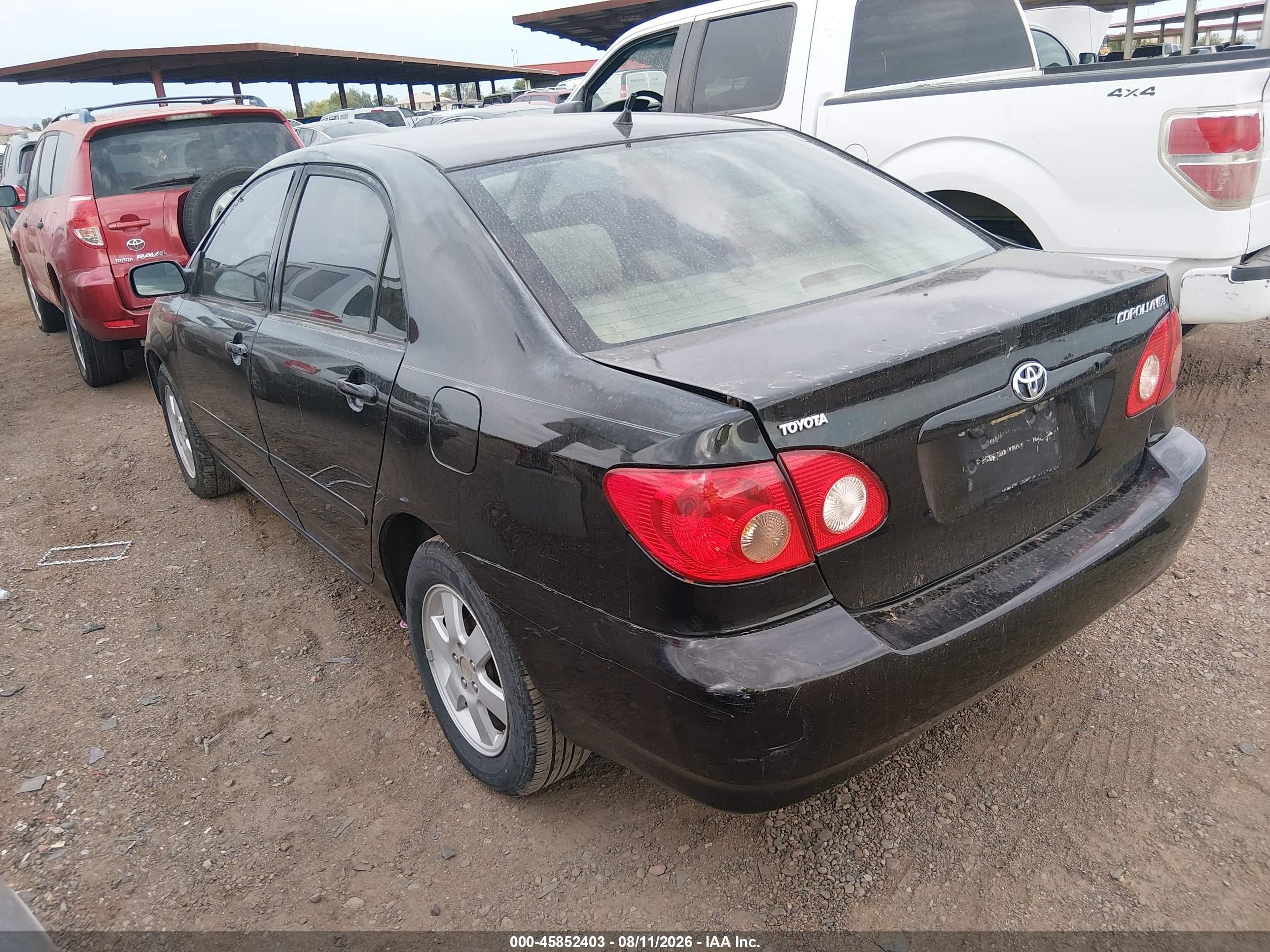 2008 Toyota Corolla Le Black vin: 1NXBR32EX8Z971127