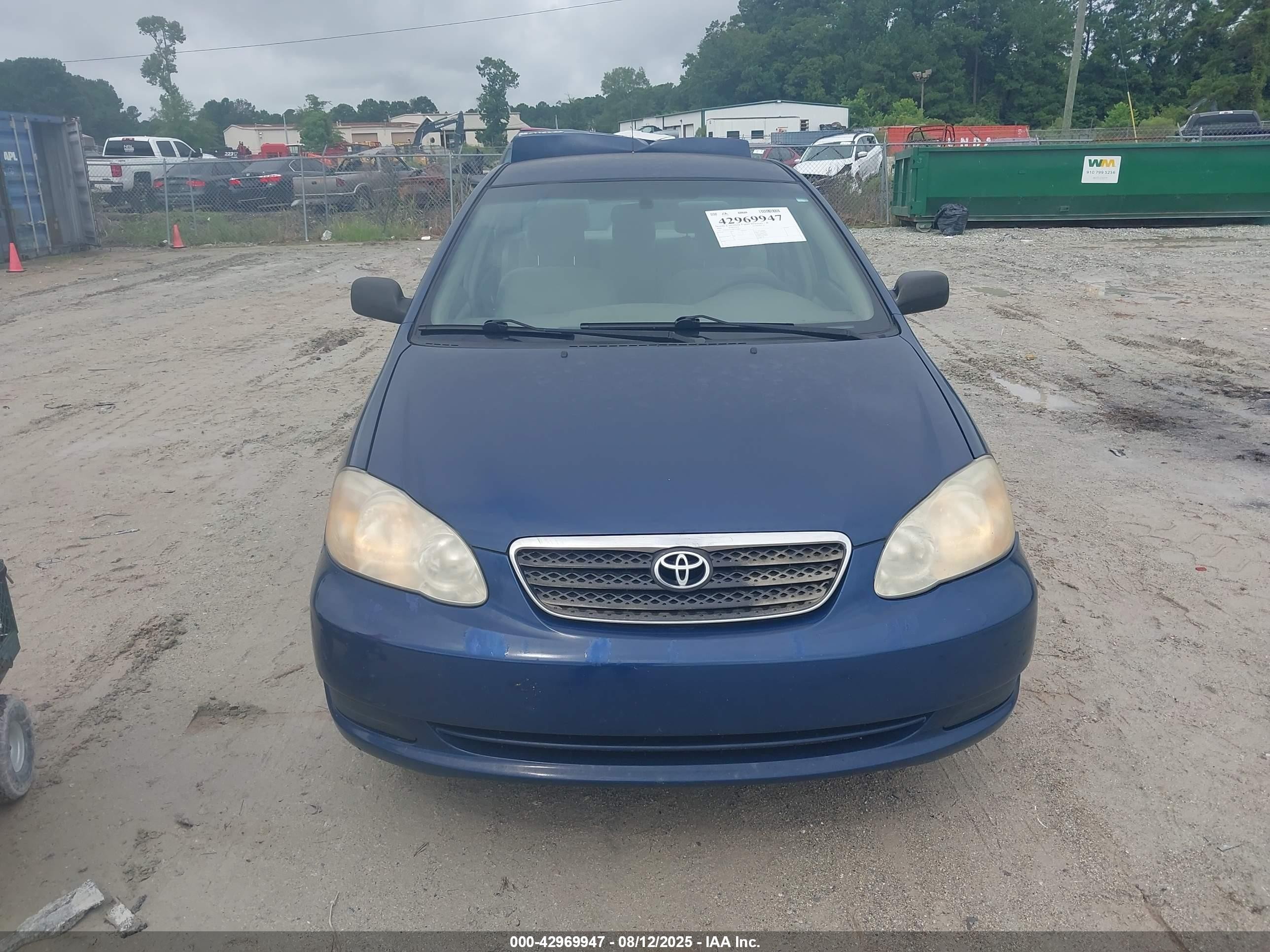 2008 Toyota Corolla Ce Blue vin: 1NXBR32EX8Z975467