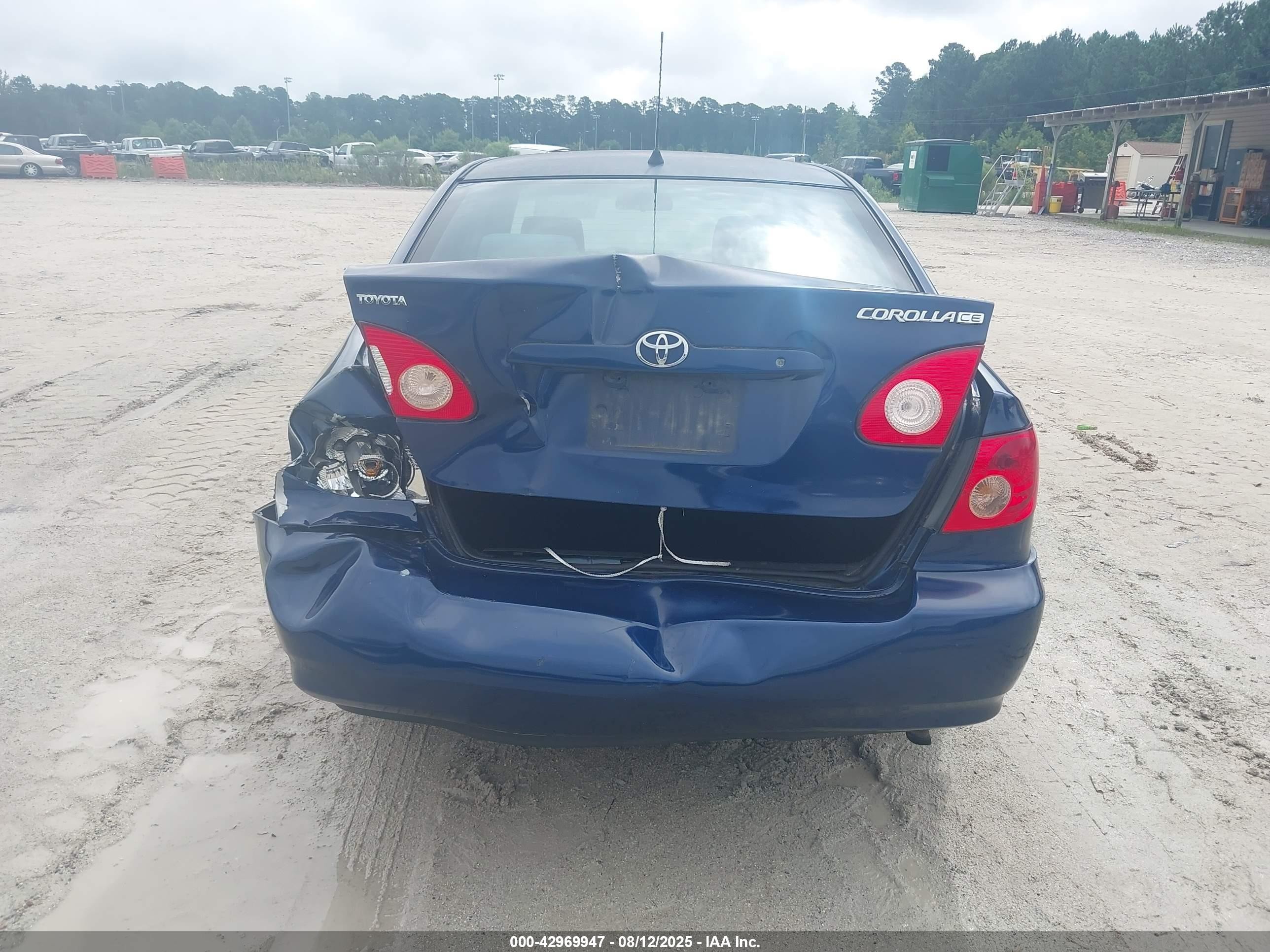 2008 Toyota Corolla Ce Blue vin: 1NXBR32EX8Z975467