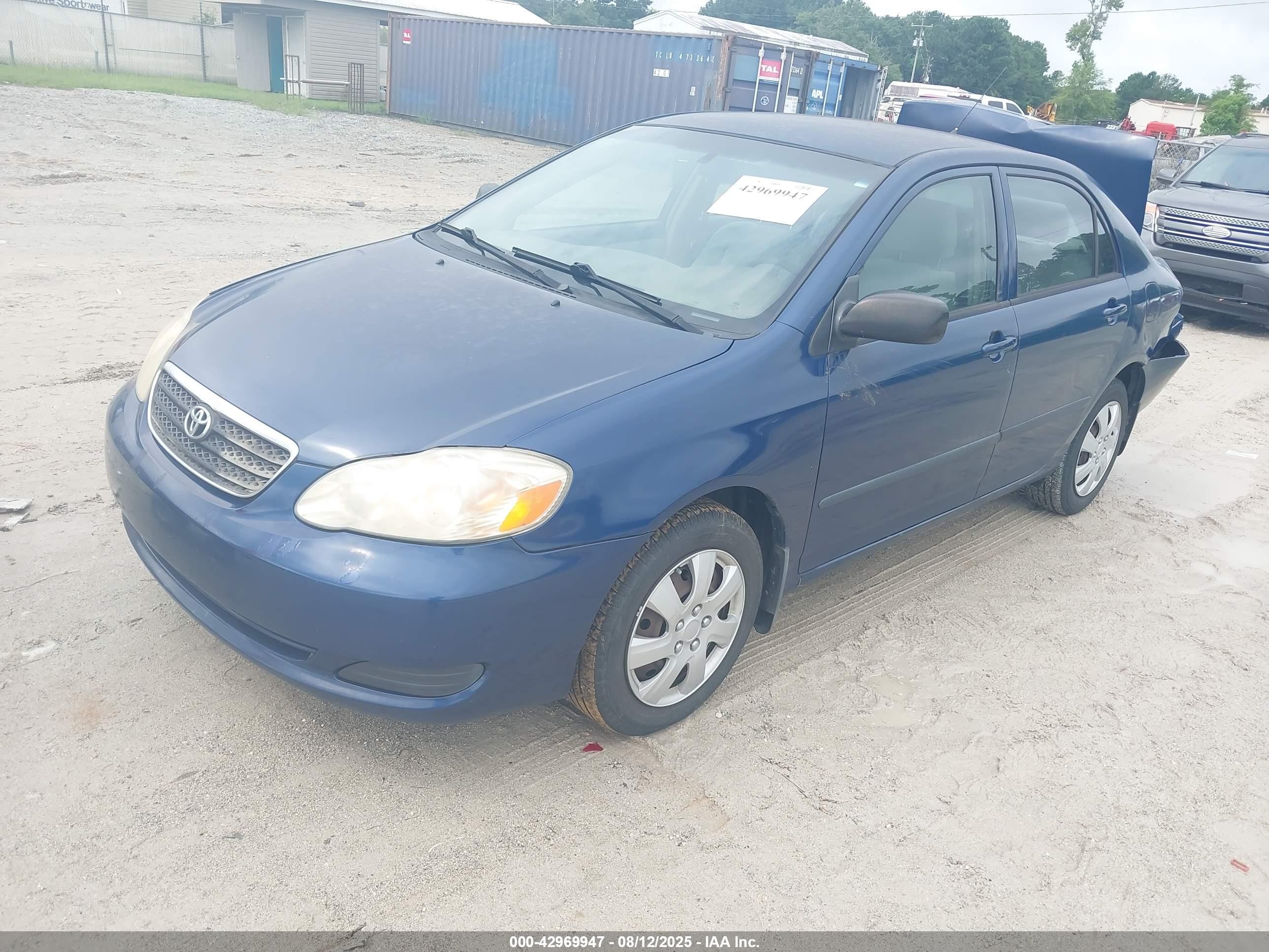 2008 Toyota Corolla Ce Blue vin: 1NXBR32EX8Z975467
