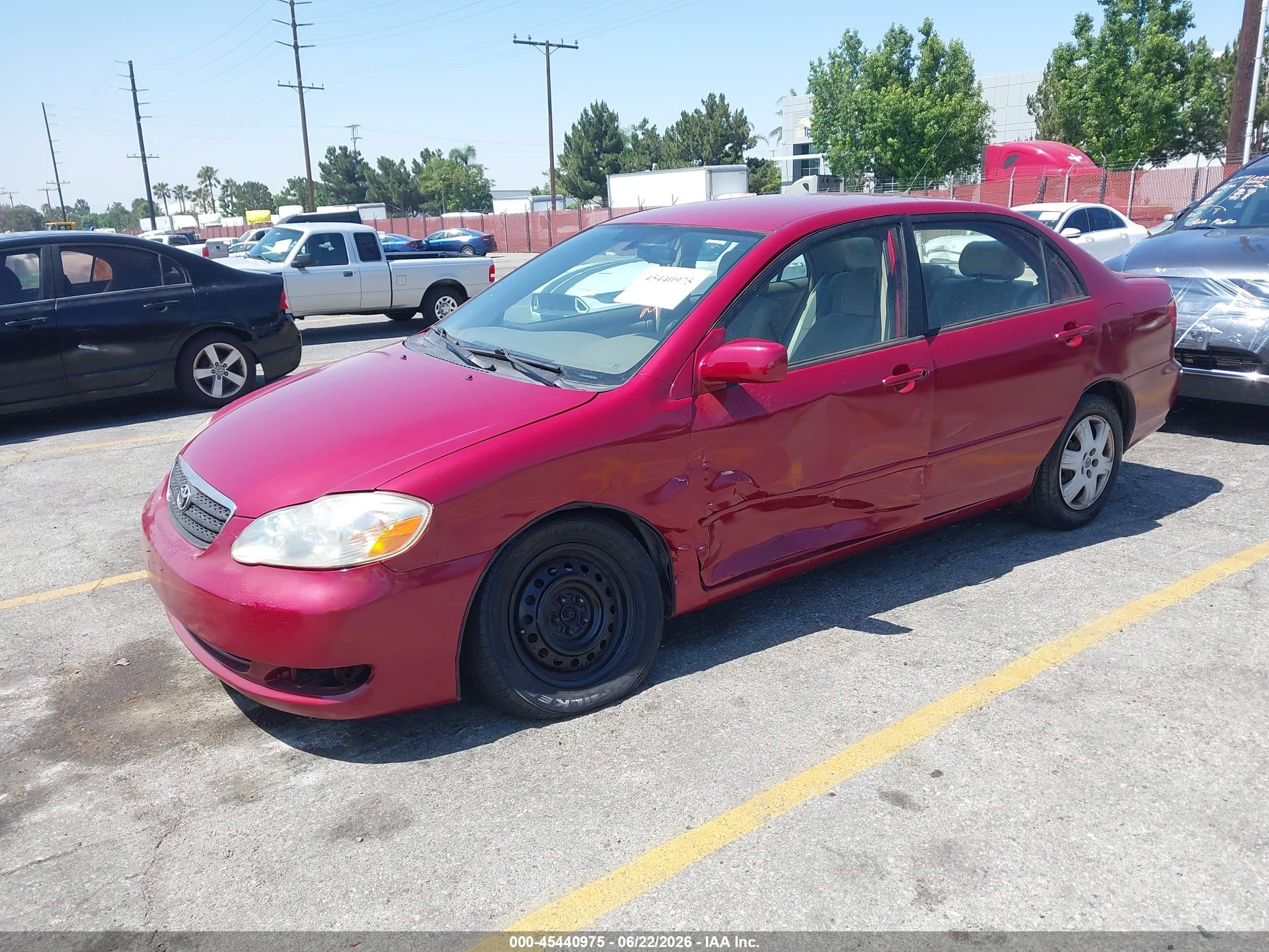 2008 Toyota Corolla Le Burgundy vin: 1NXBR32EX8Z984041