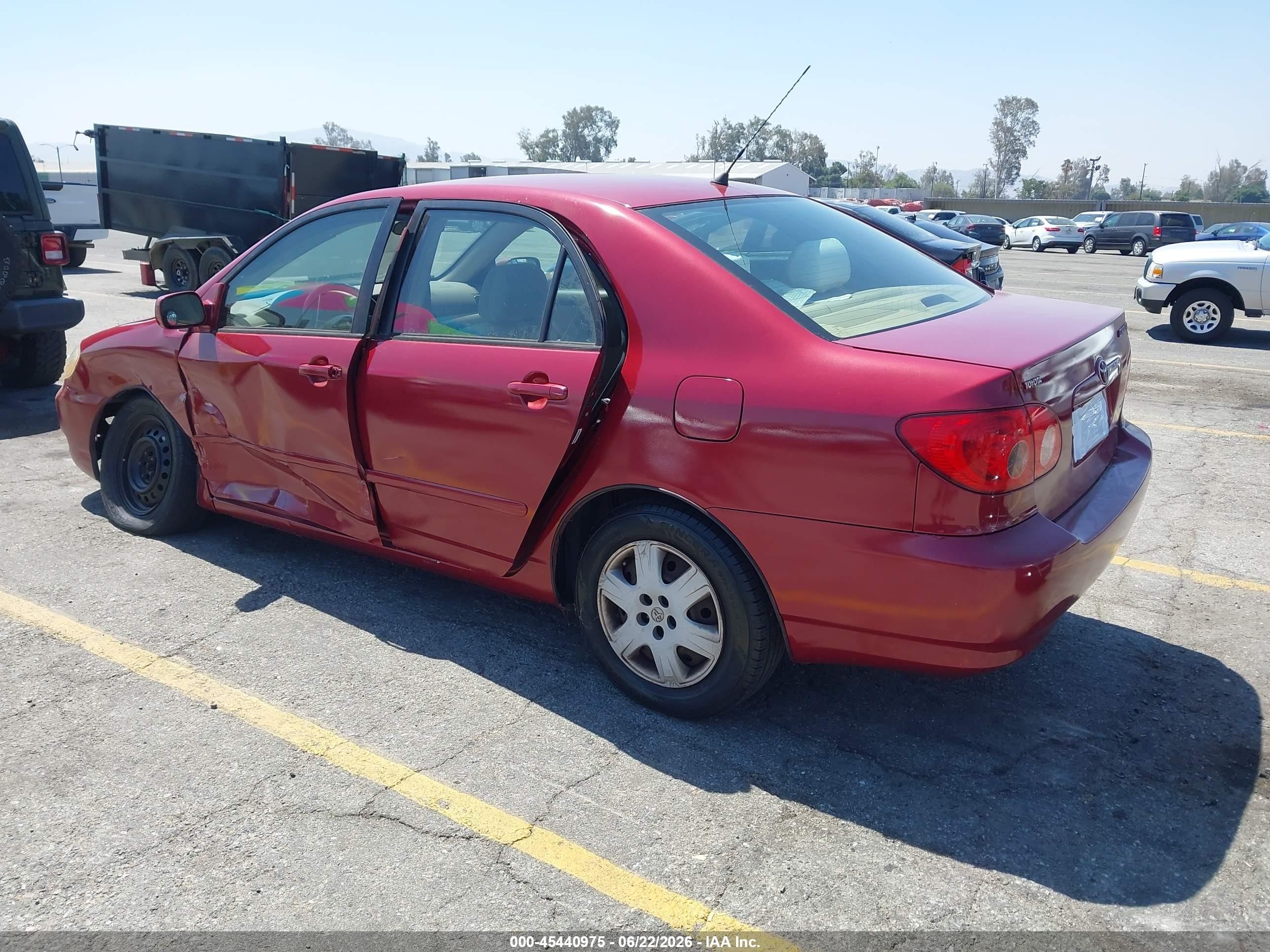 2008 Toyota Corolla Le Burgundy vin: 1NXBR32EX8Z984041