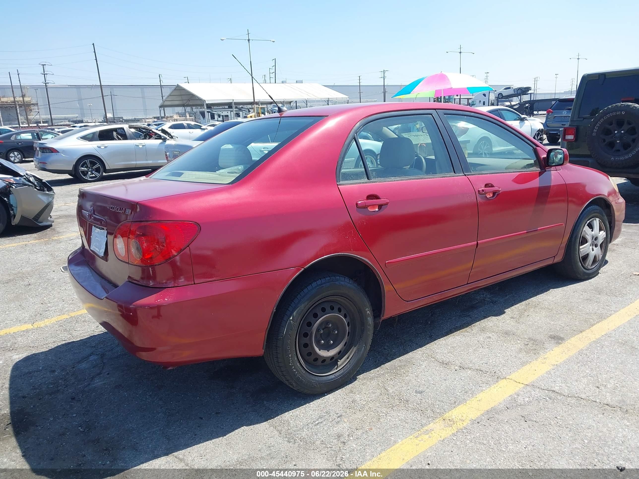2008 Toyota Corolla Le Burgundy vin: 1NXBR32EX8Z984041