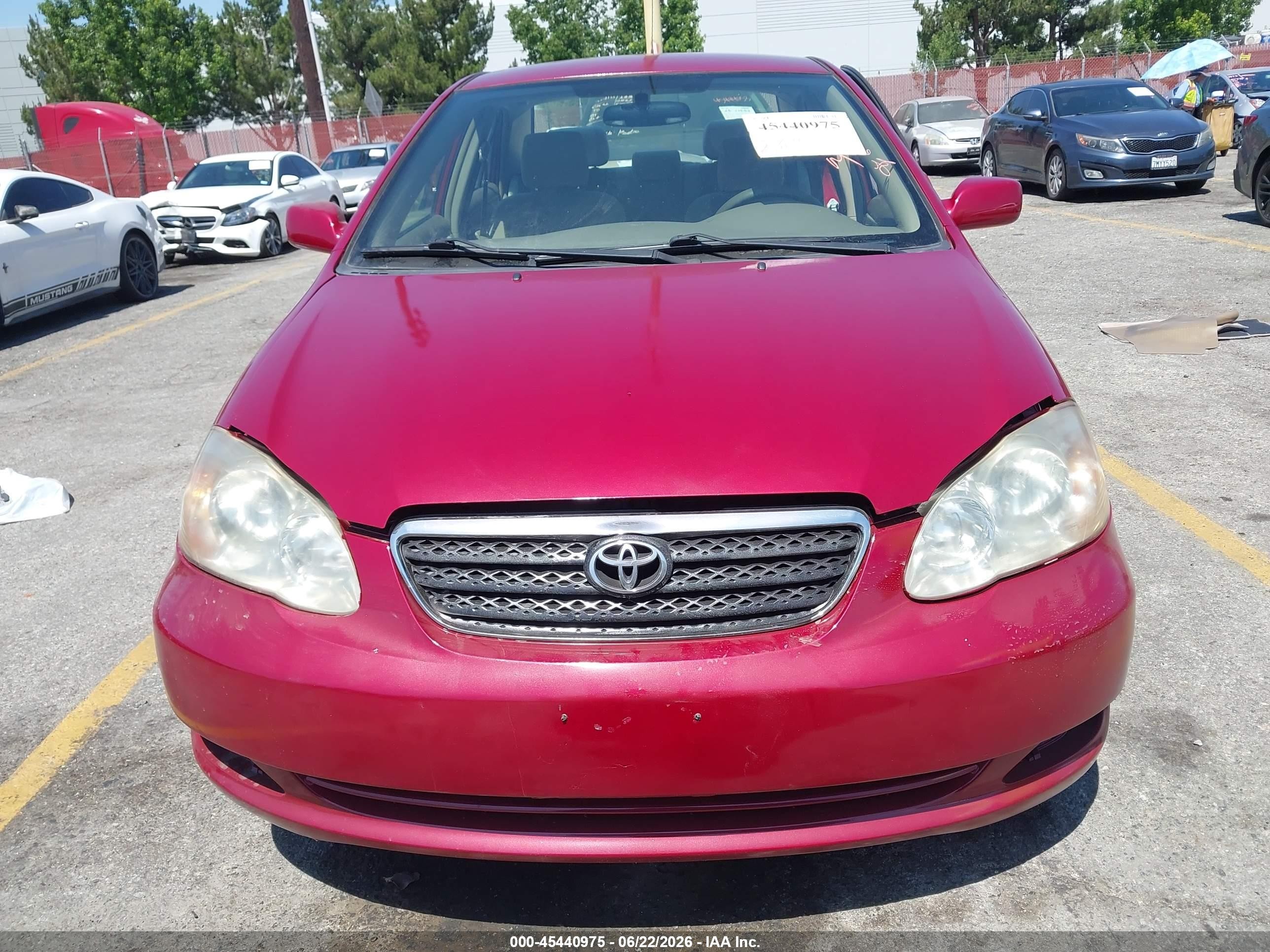 2008 Toyota Corolla Le Burgundy vin: 1NXBR32EX8Z984041