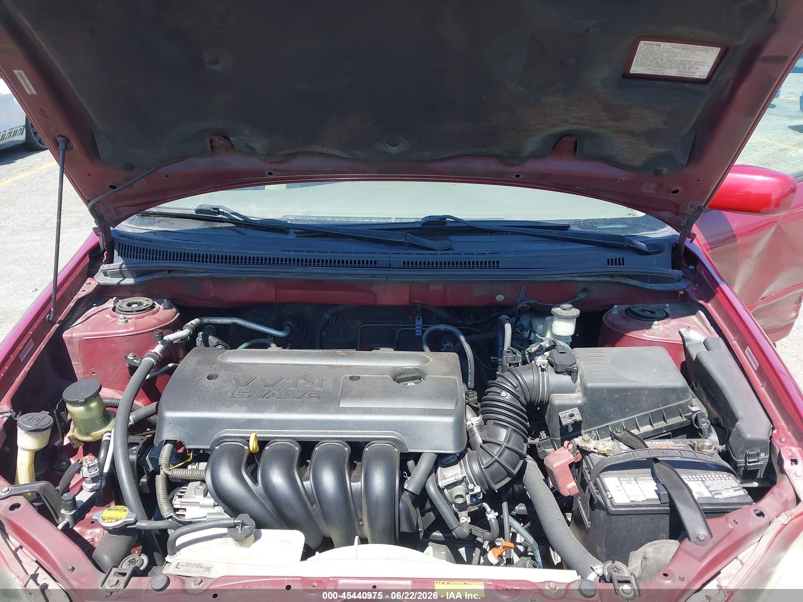 2008 Toyota Corolla Le Burgundy vin: 1NXBR32EX8Z984041