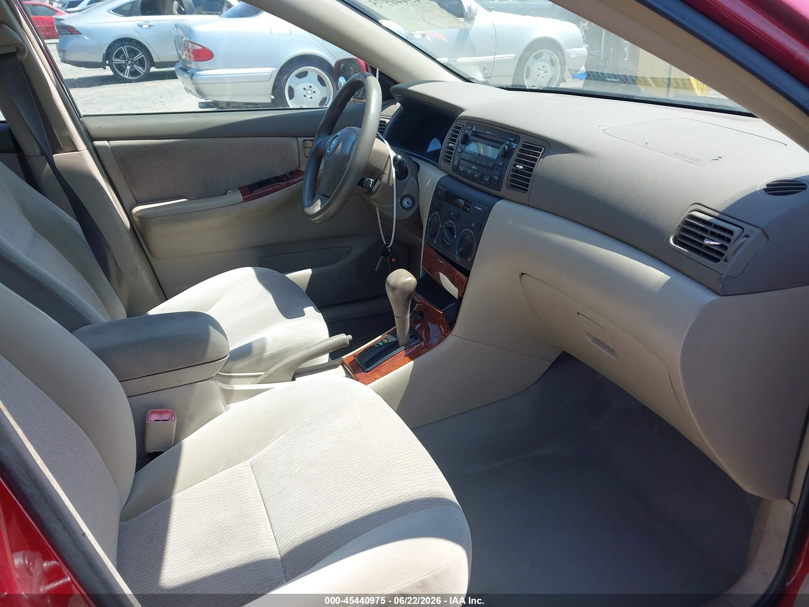 2008 Toyota Corolla Le Burgundy vin: 1NXBR32EX8Z984041