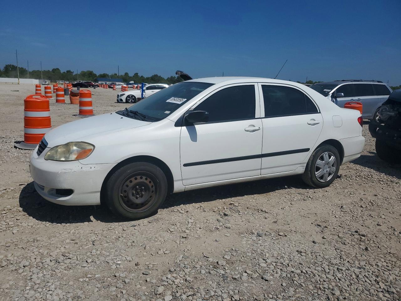 2008 Toyota Corolla Ce White vin: 1NXBR32EX8Z989241
