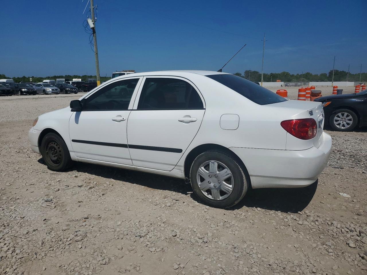 2008 Toyota Corolla Ce White vin: 1NXBR32EX8Z989241