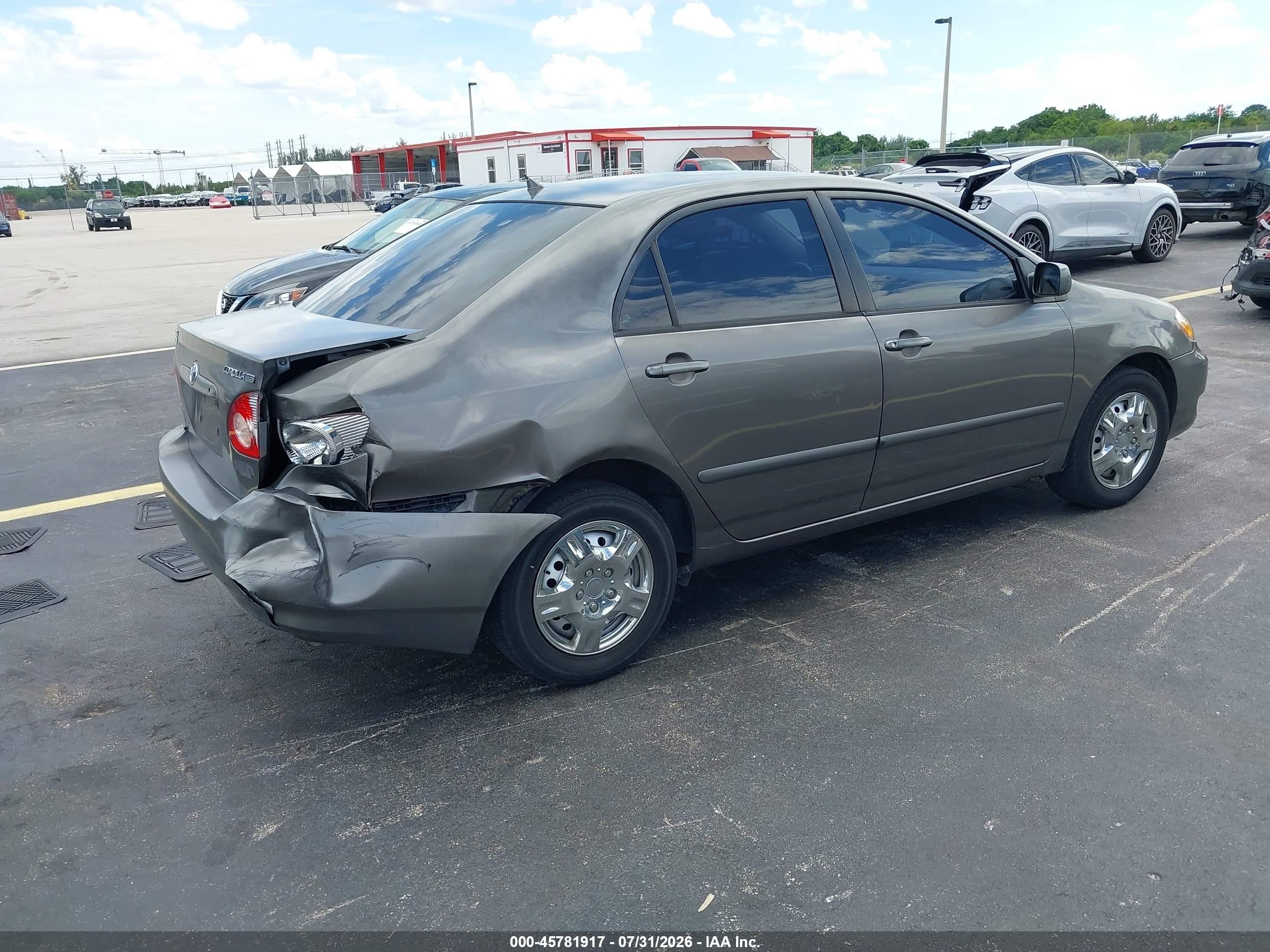 2008 Toyota Corolla Le Gray vin: 1NXBR32EX8Z998943
