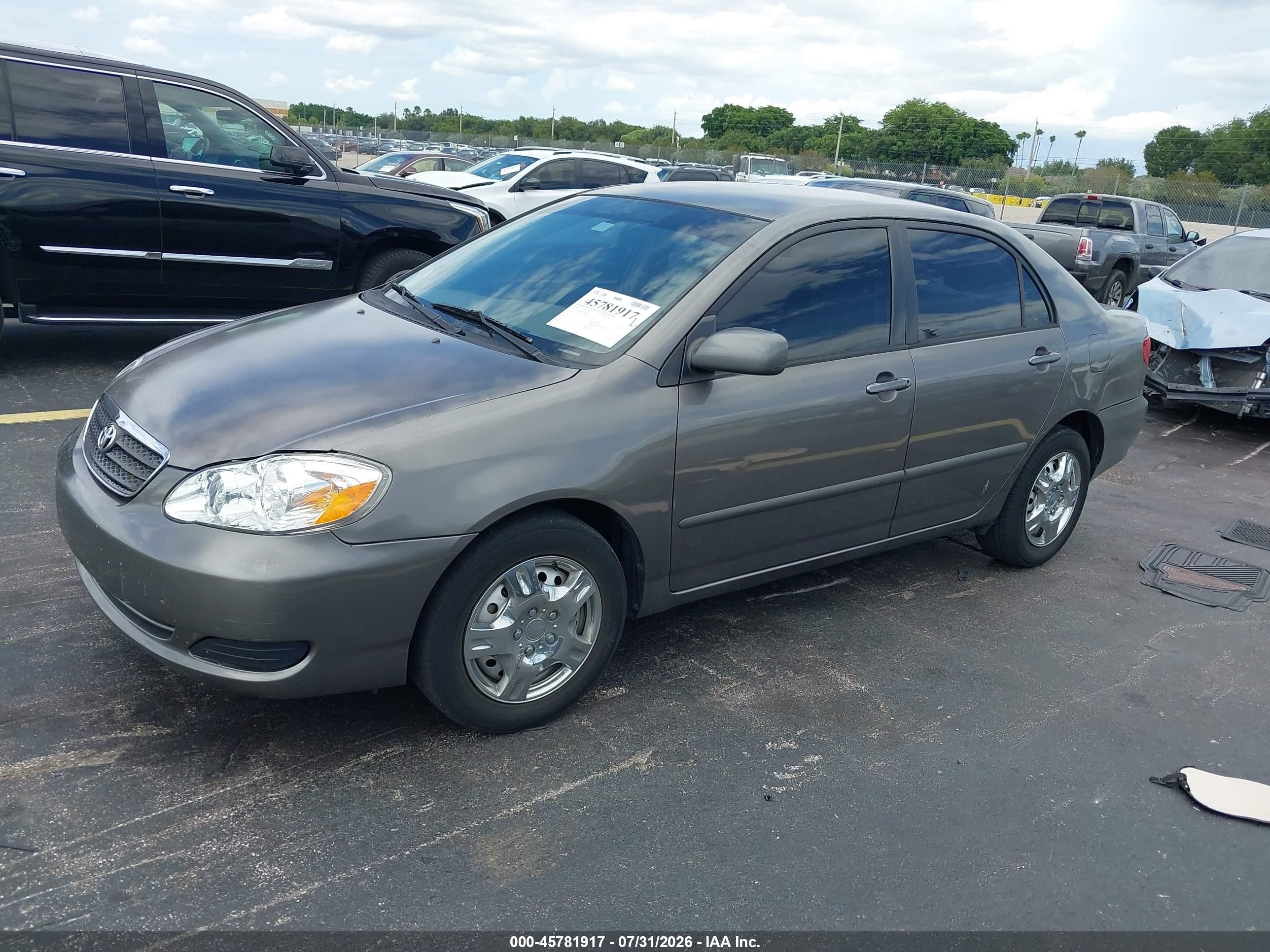 2008 Toyota Corolla Le Gray vin: 1NXBR32EX8Z998943