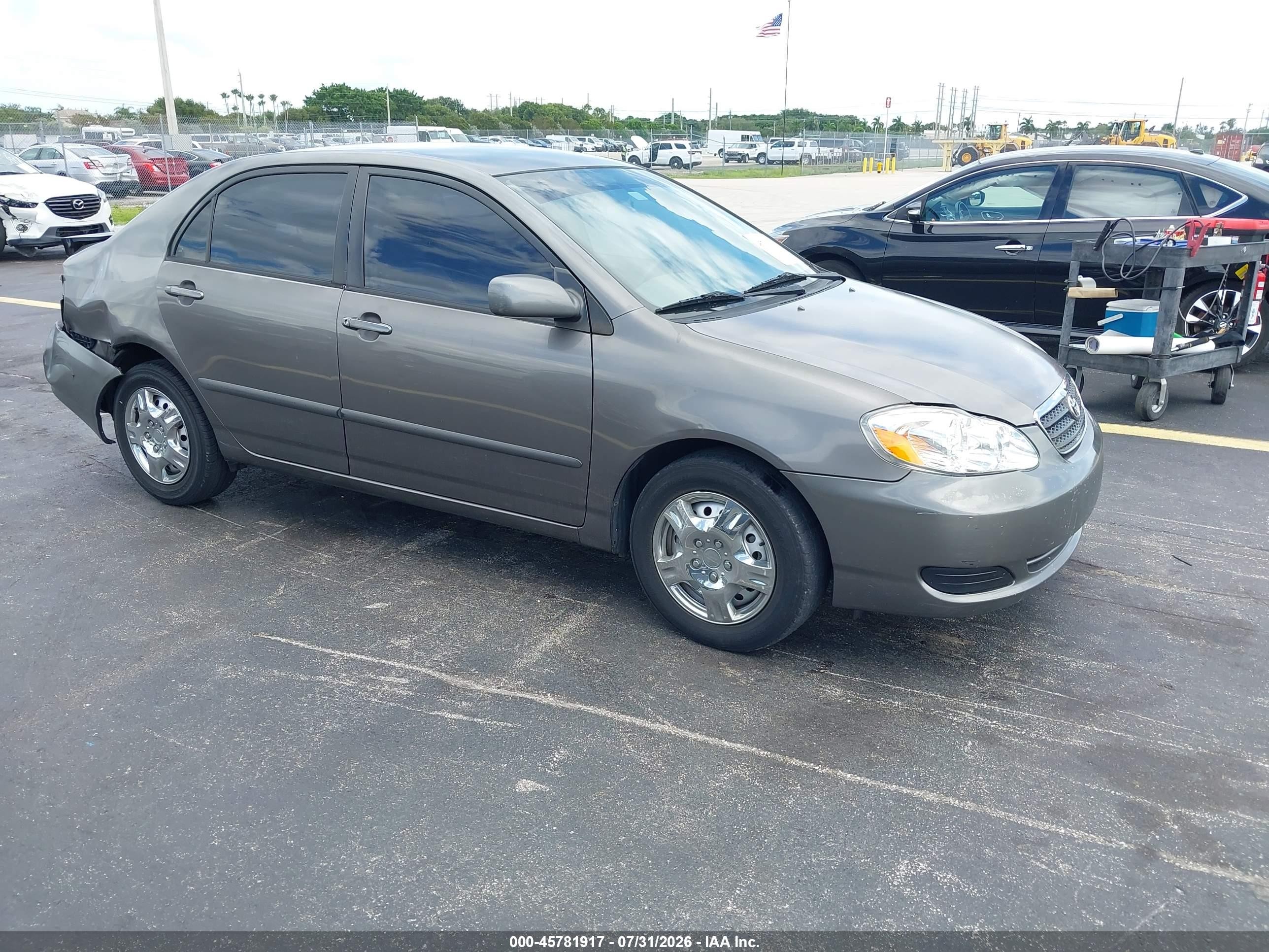 2008 Toyota Corolla Le Gray vin: 1NXBR32EX8Z998943
