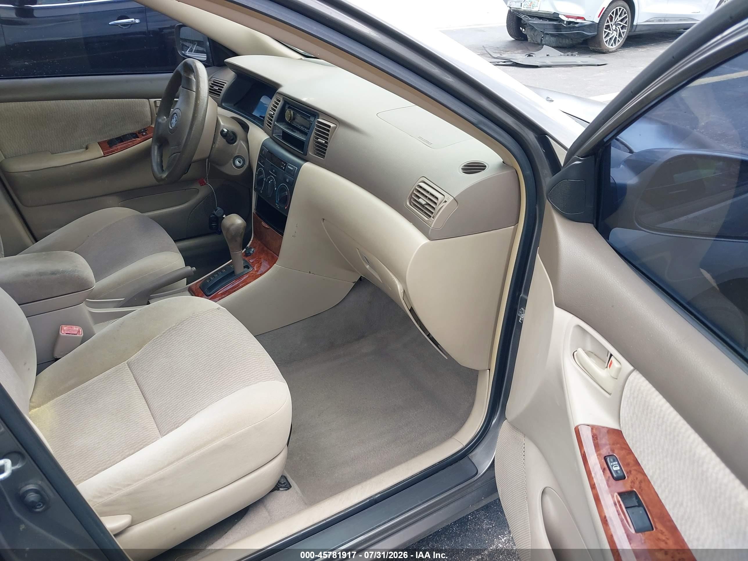 2008 Toyota Corolla Le Gray vin: 1NXBR32EX8Z998943