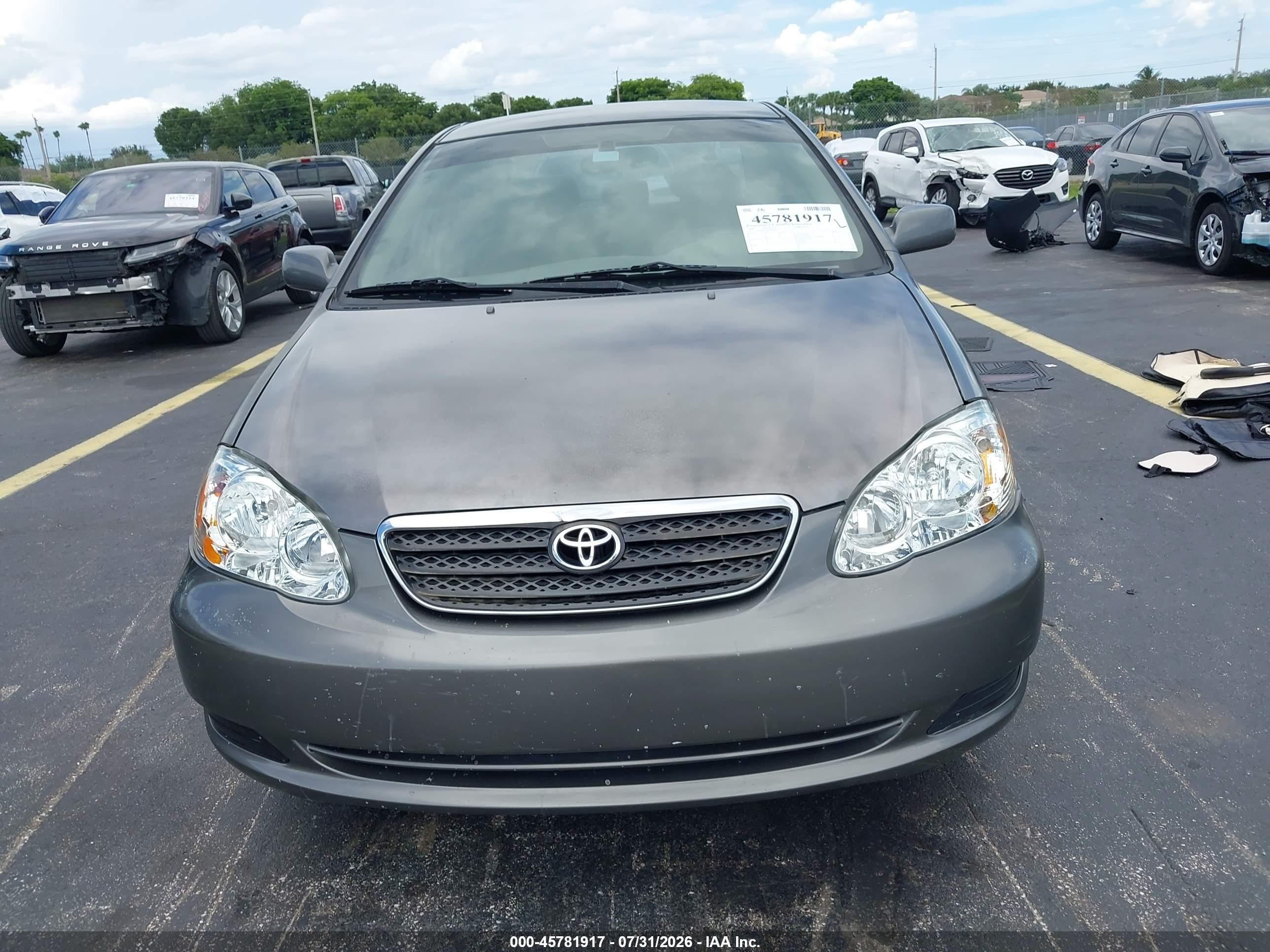 2008 Toyota Corolla Le Gray vin: 1NXBR32EX8Z998943