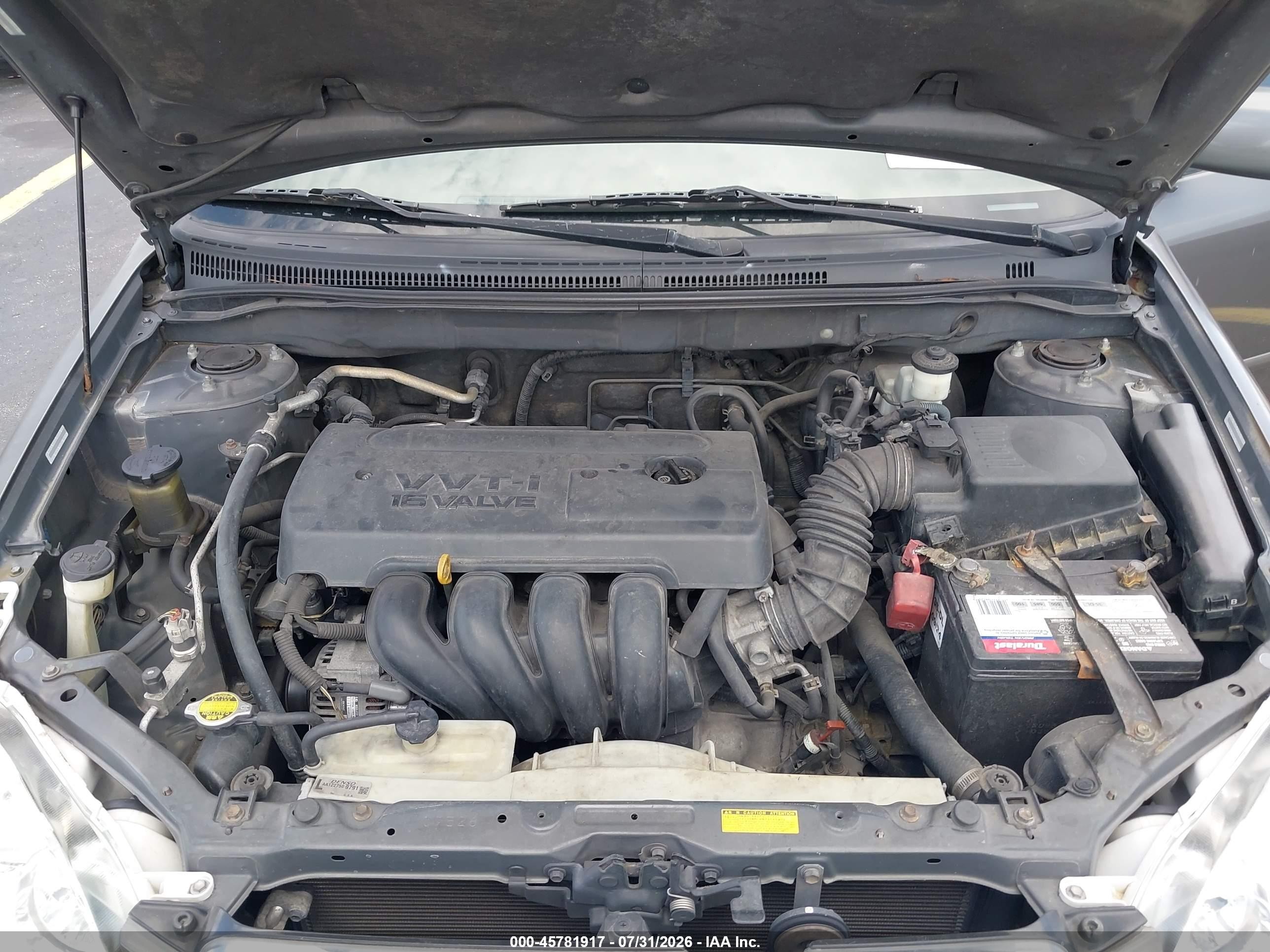 2008 Toyota Corolla Le Gray vin: 1NXBR32EX8Z998943
