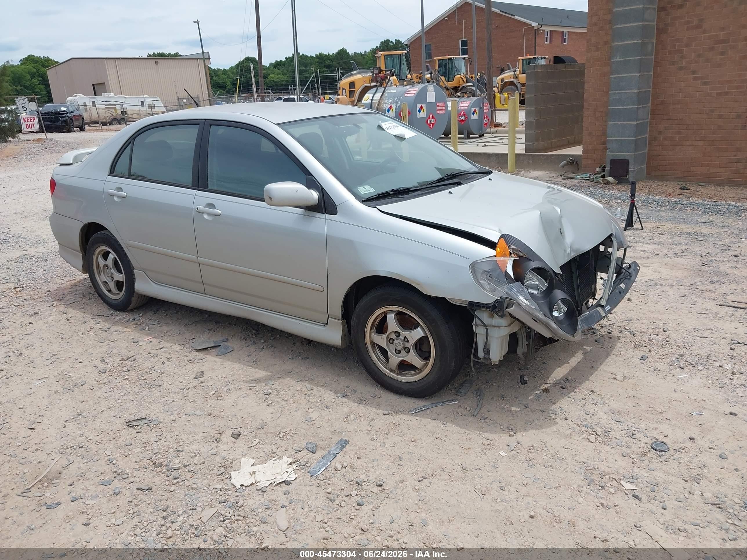 2003 Toyota Corolla S Silver vin: 1NXBR38E53Z075124