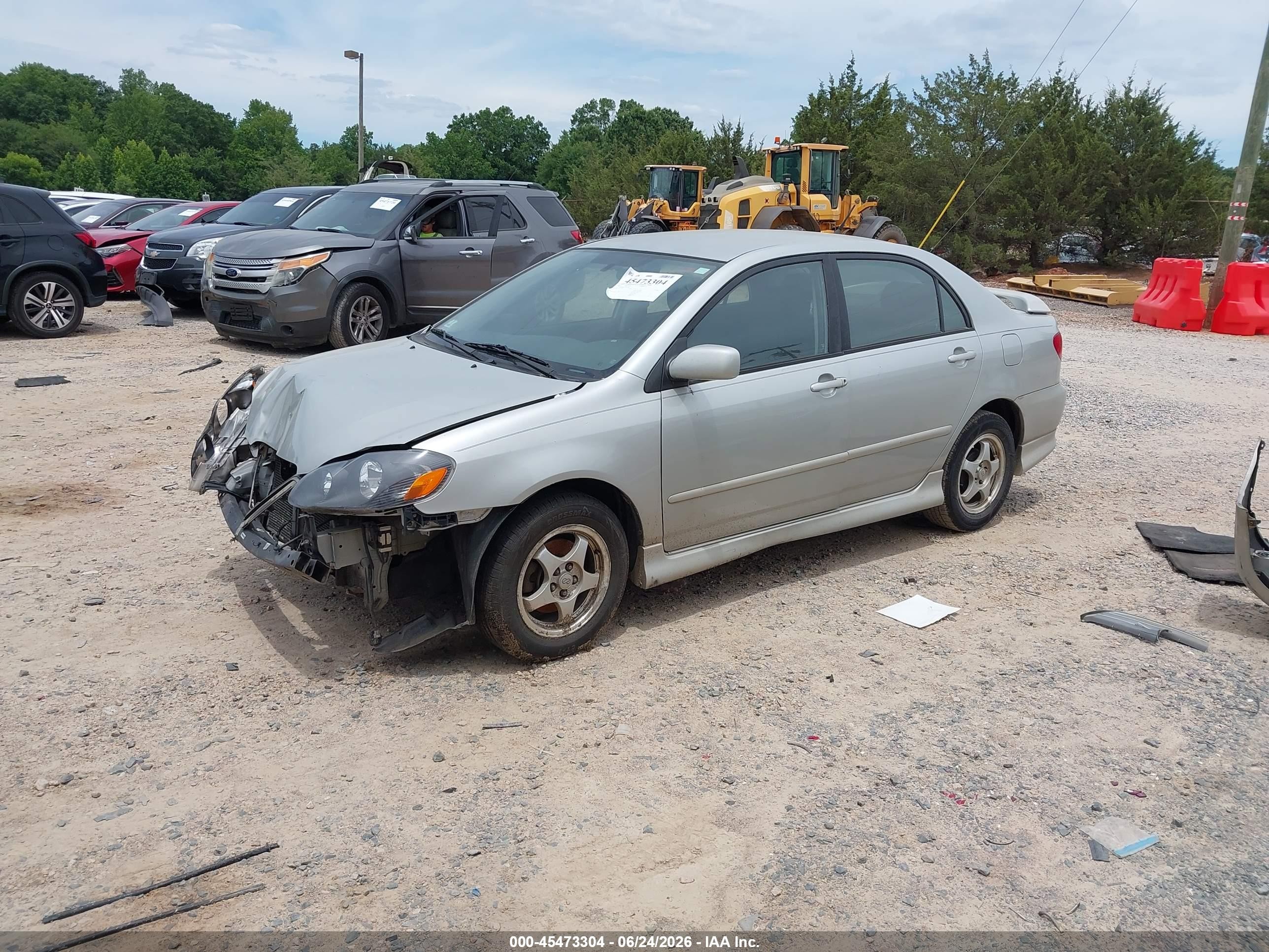 2003 Toyota Corolla S Silver vin: 1NXBR38E53Z075124
