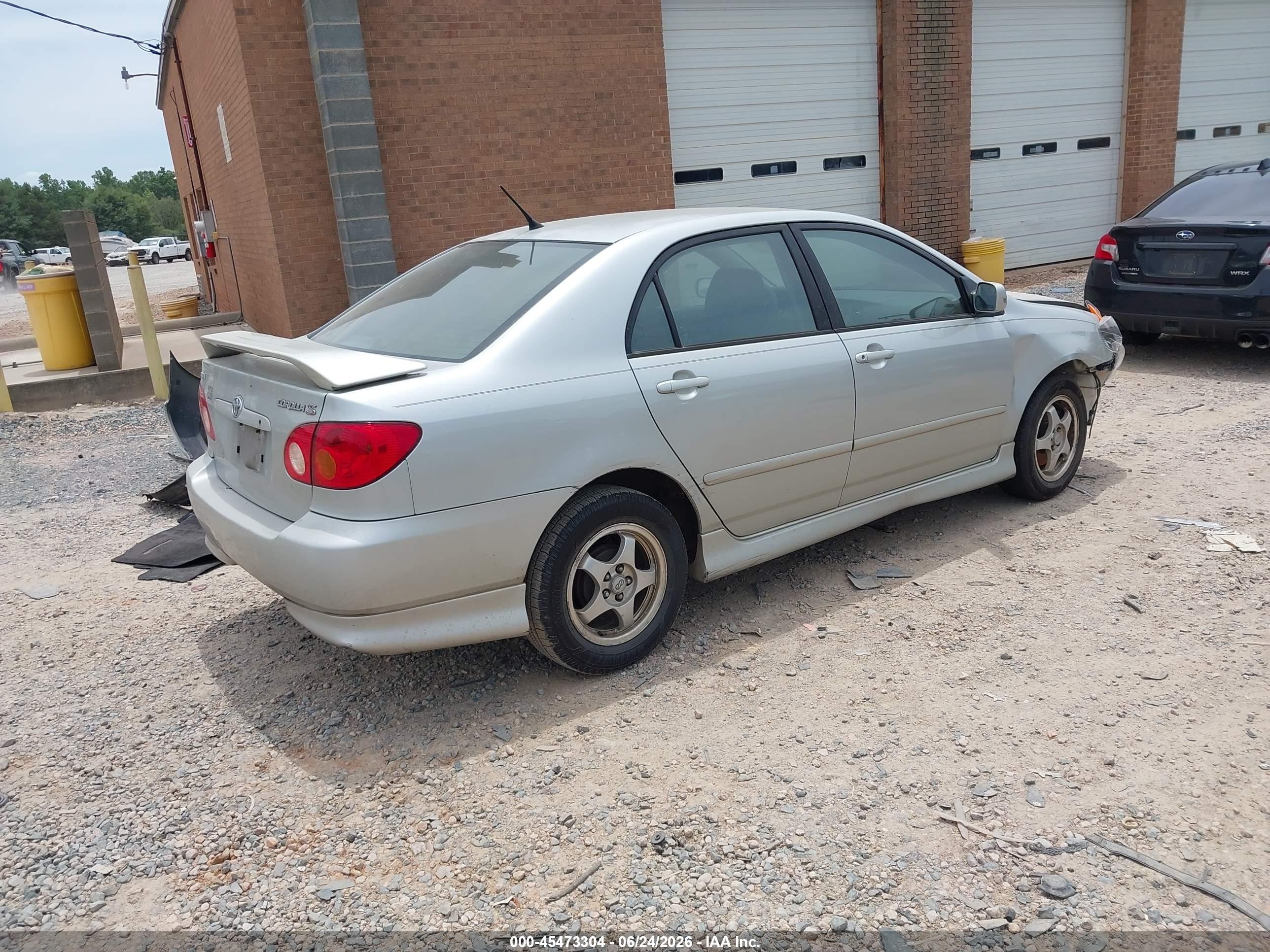 2003 Toyota Corolla S Silver vin: 1NXBR38E53Z075124