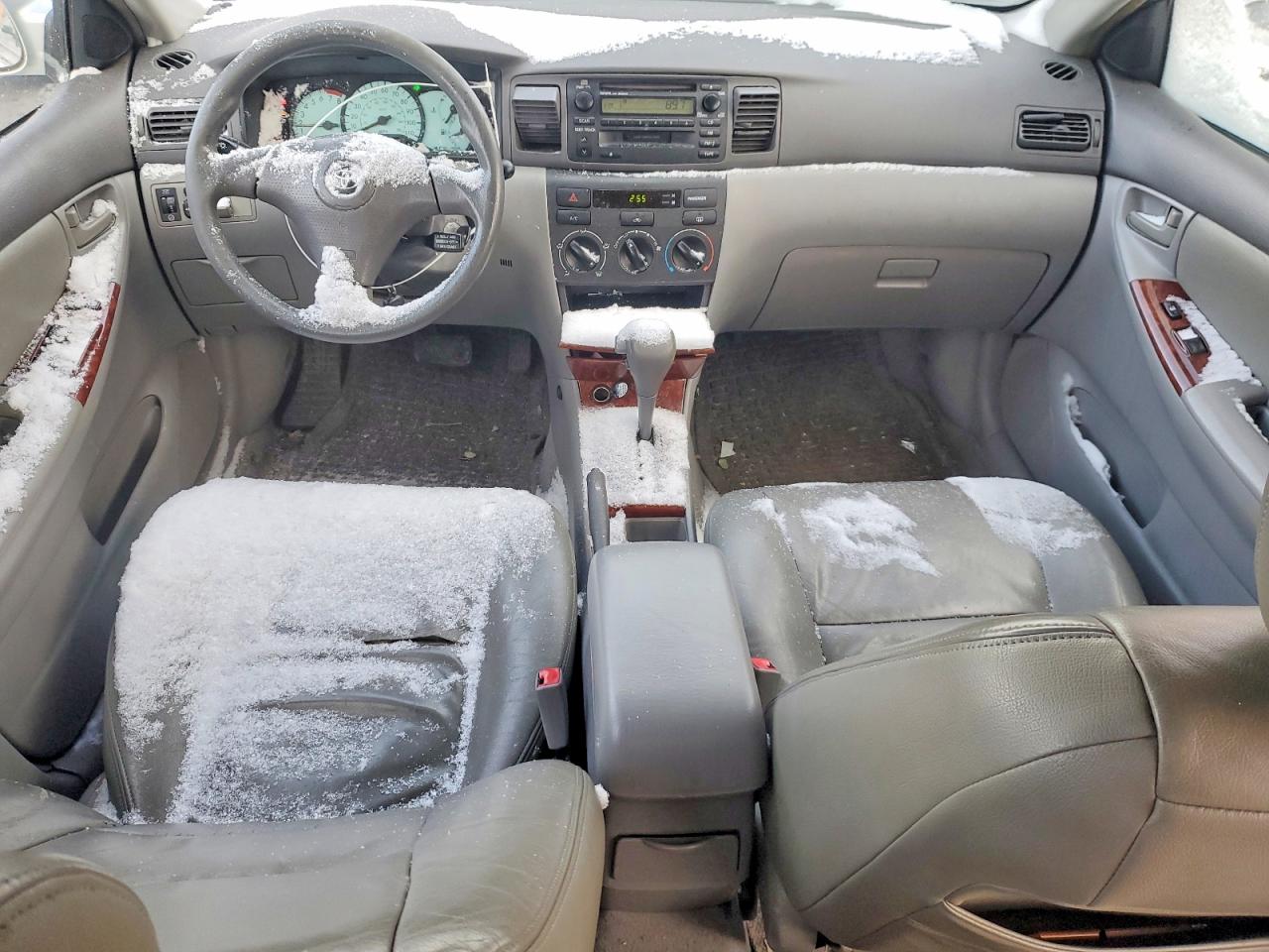 2003 Toyota Corolla Ce Silver vin: 1NXBR38E73Z082205