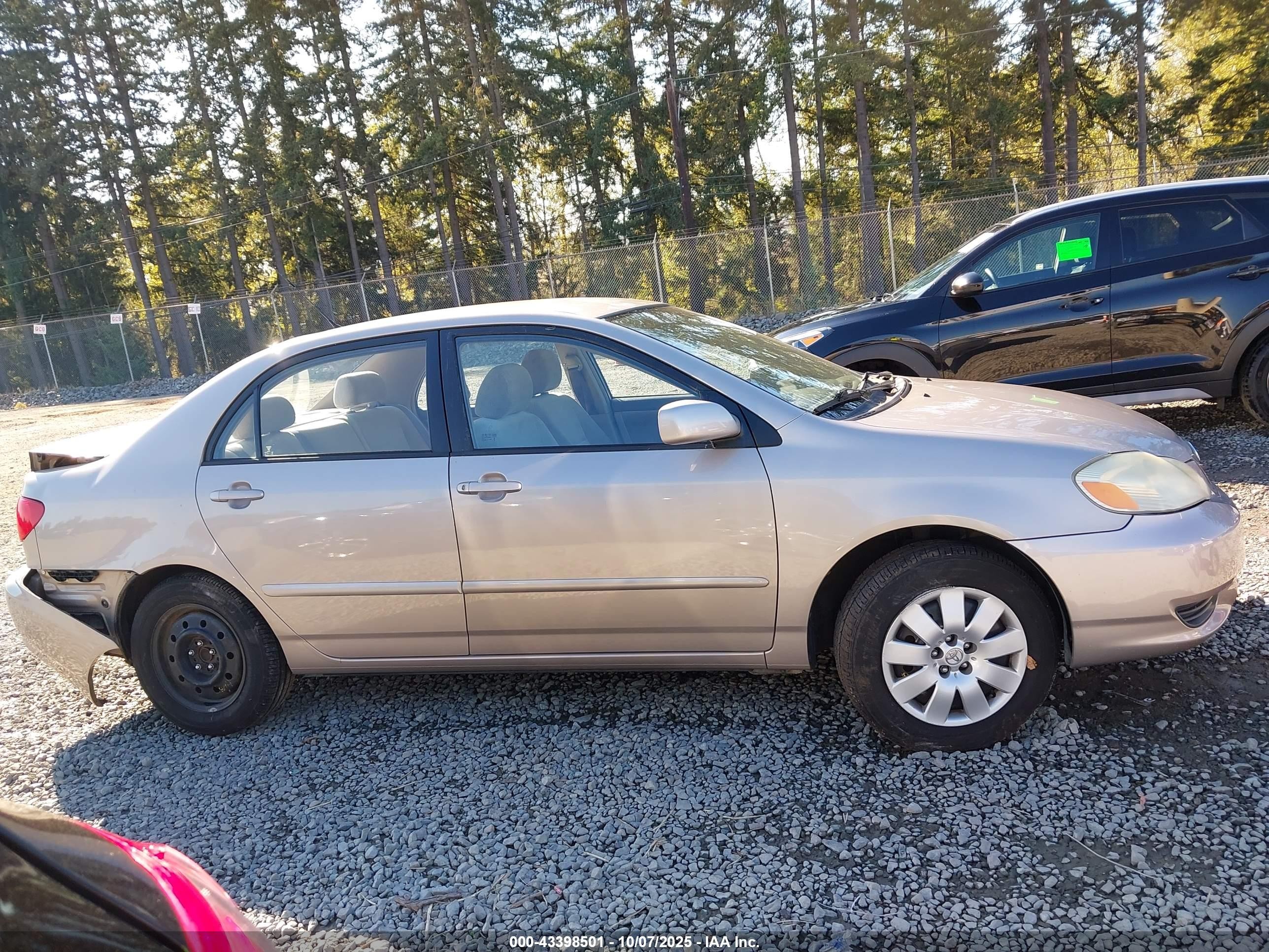 2003 Toyota Corolla Le Желто-коричневый vin: 1NXBR38E73Z180263
