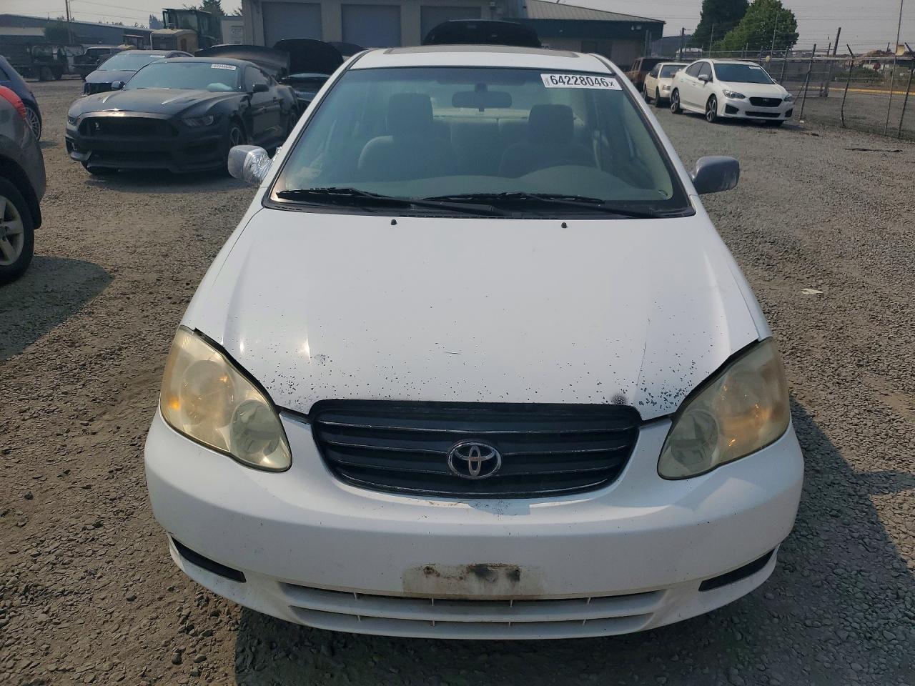 2003 Toyota Corolla Le Белый vin: 1NXBR38E93Z024774