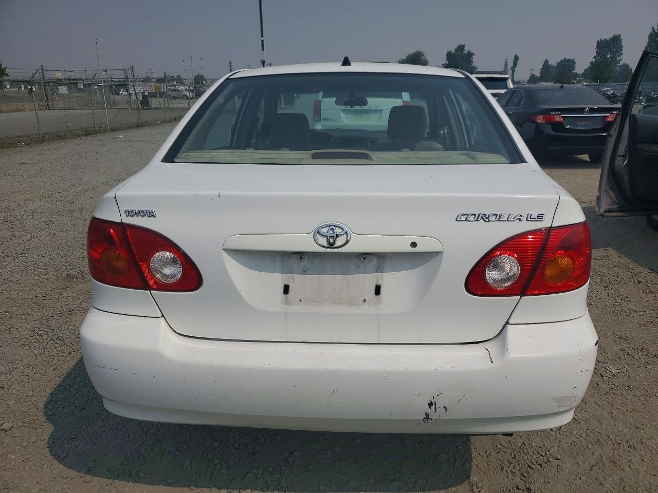 2003 Toyota Corolla Le Белый vin: 1NXBR38E93Z024774