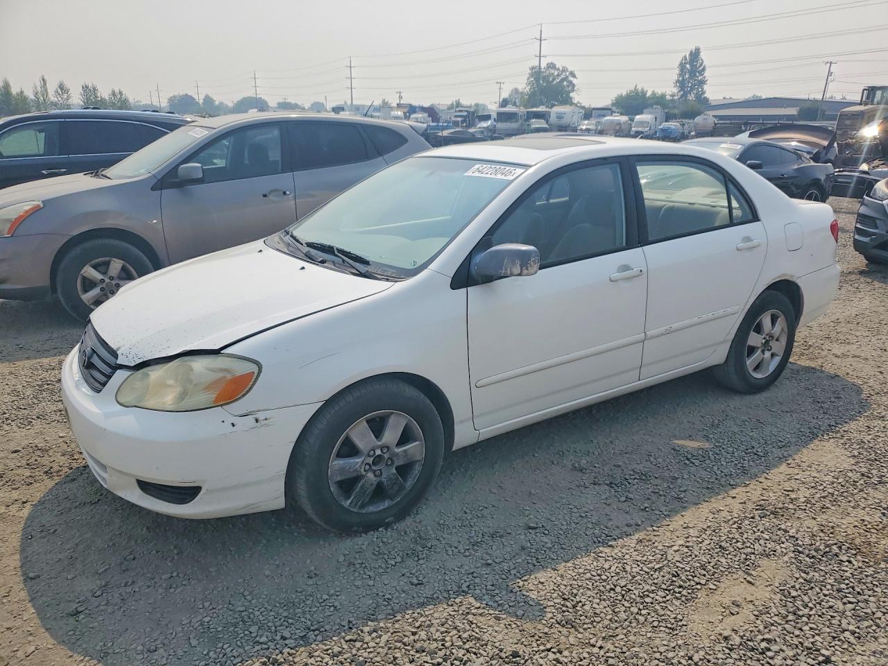2003 Toyota Corolla Le White vin: 1NXBR38E93Z024774