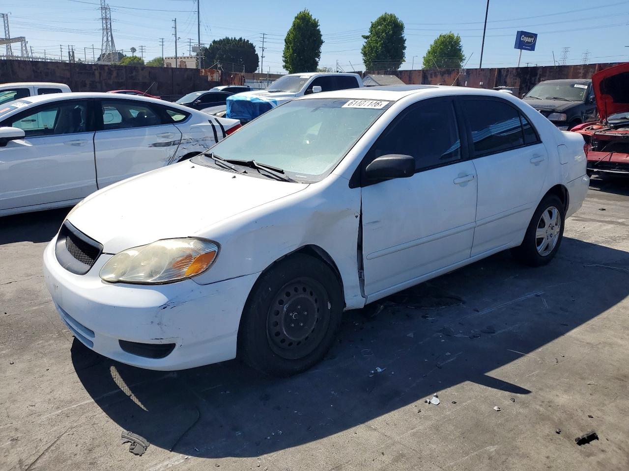 2003 Toyota Corolla Le White vin: 1NXBR38EX3Z038246