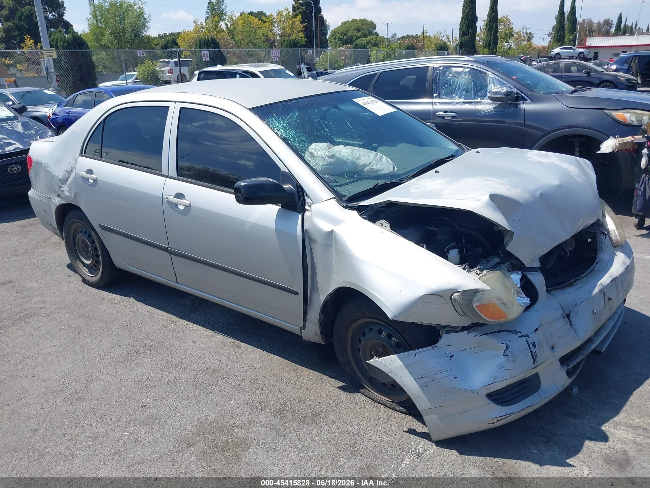 2003 Toyota Corolla Ce Silver vin: 1NXBR38EX3Z148908