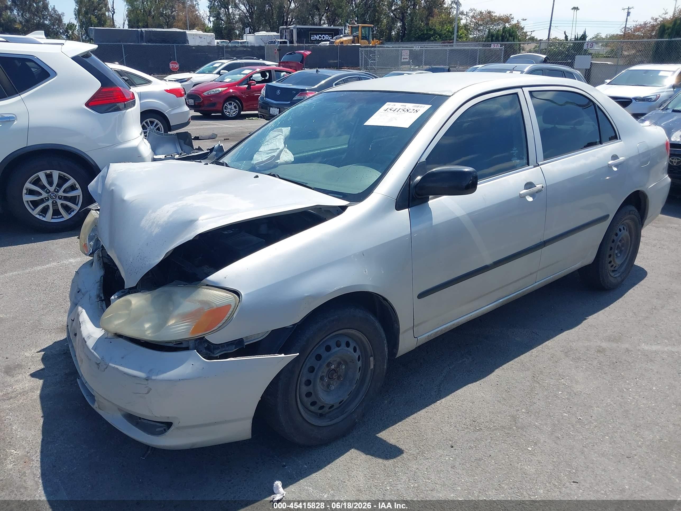 2003 Toyota Corolla Ce Silver vin: 1NXBR38EX3Z148908