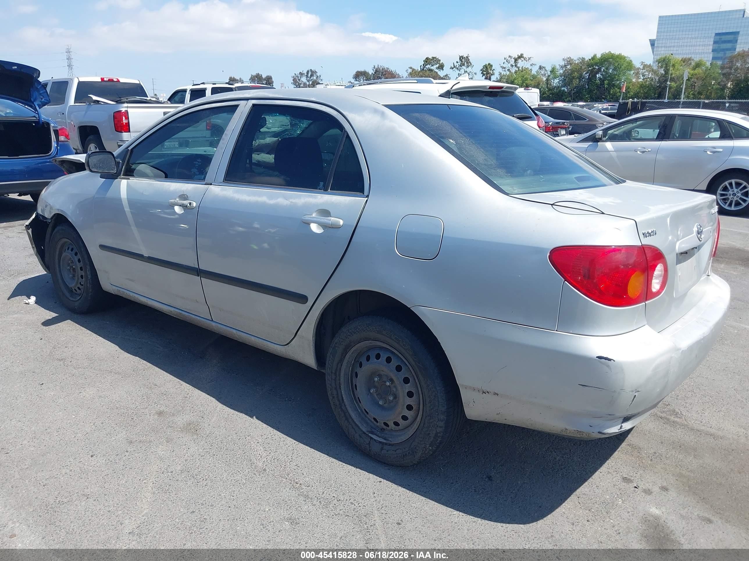 2003 Toyota Corolla Ce Silver vin: 1NXBR38EX3Z148908