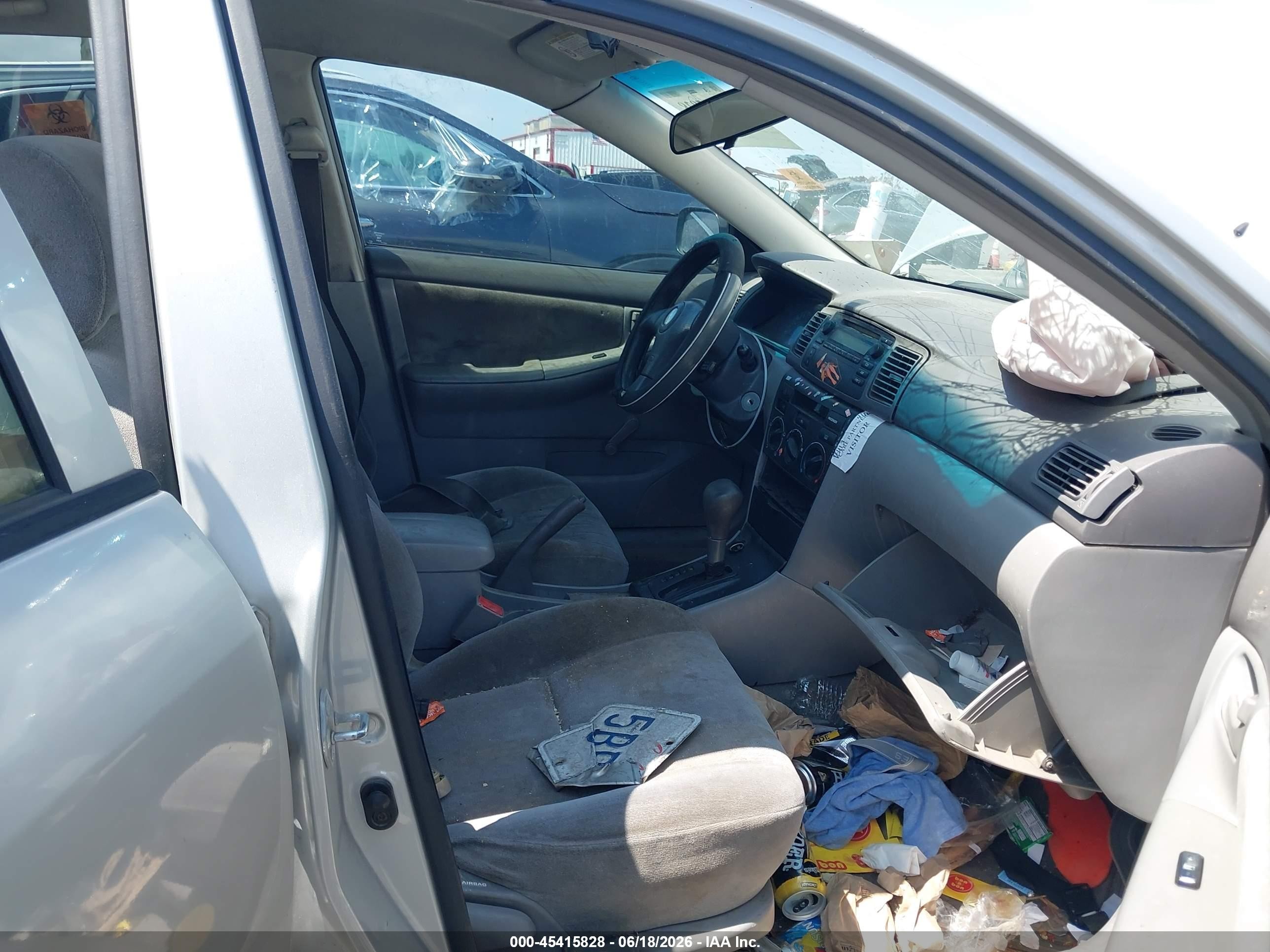 2003 Toyota Corolla Ce Silver vin: 1NXBR38EX3Z148908