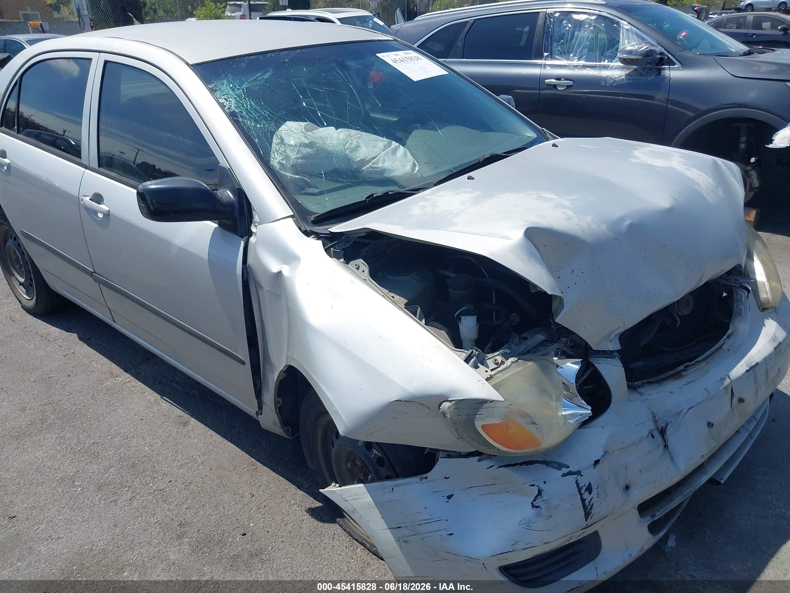2003 Toyota Corolla Ce Silver vin: 1NXBR38EX3Z148908