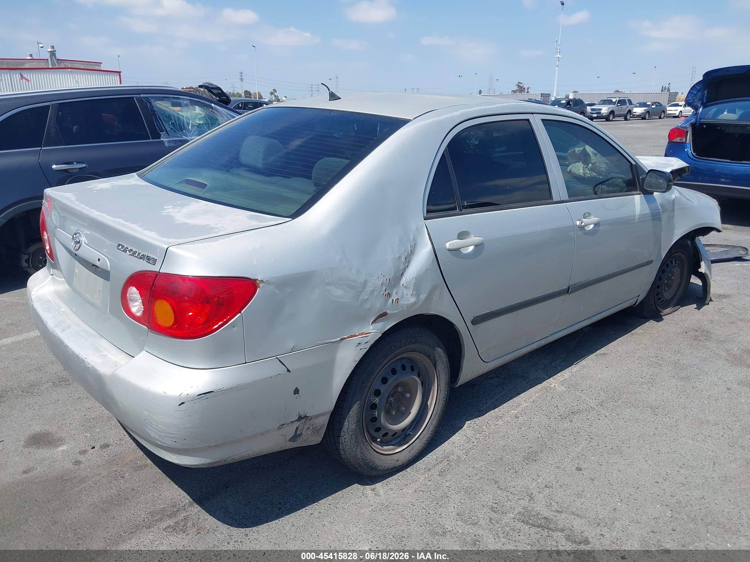 2003 Toyota Corolla Ce Silver vin: 1NXBR38EX3Z148908