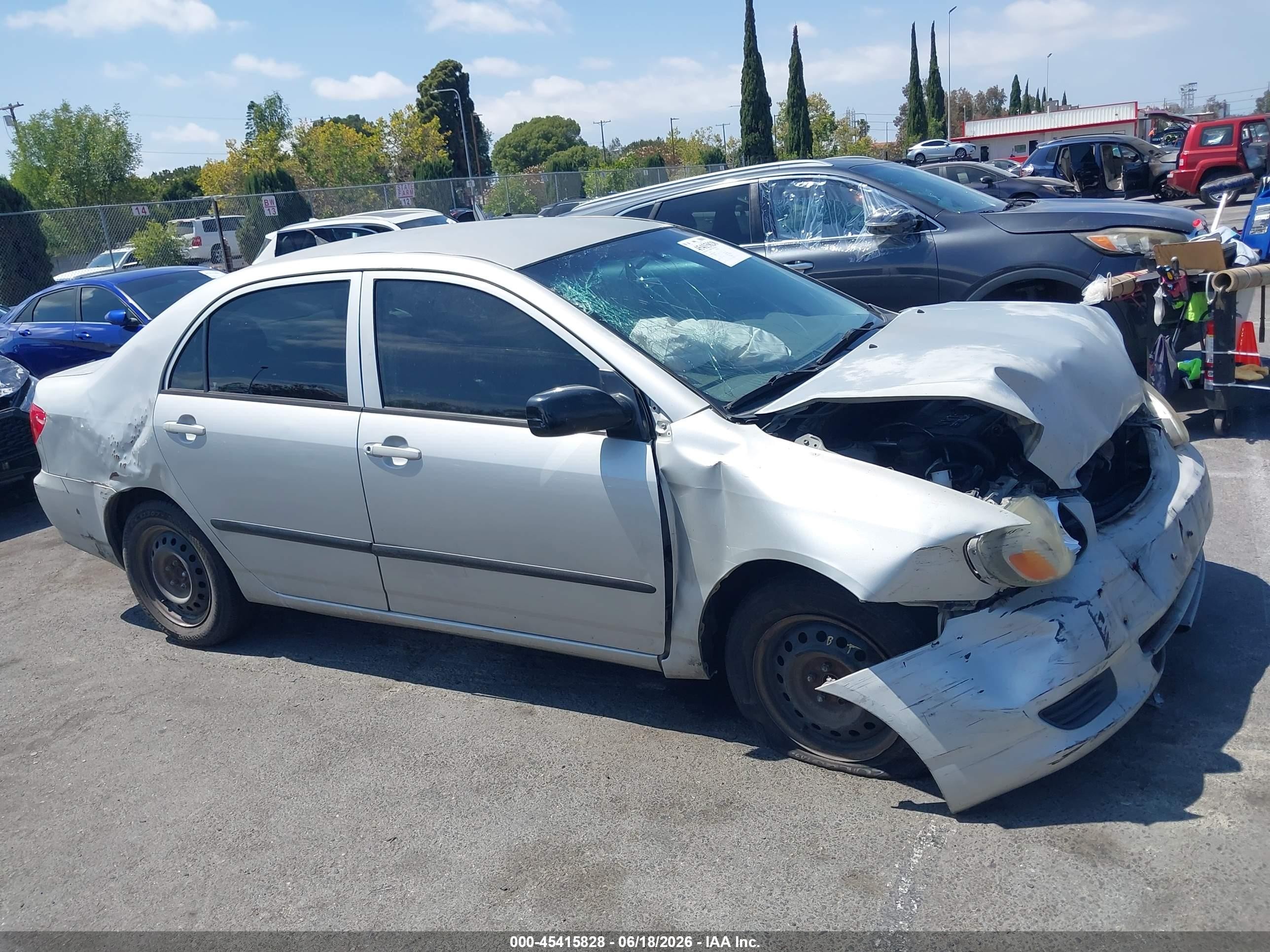 2003 Toyota Corolla Ce Silver vin: 1NXBR38EX3Z148908