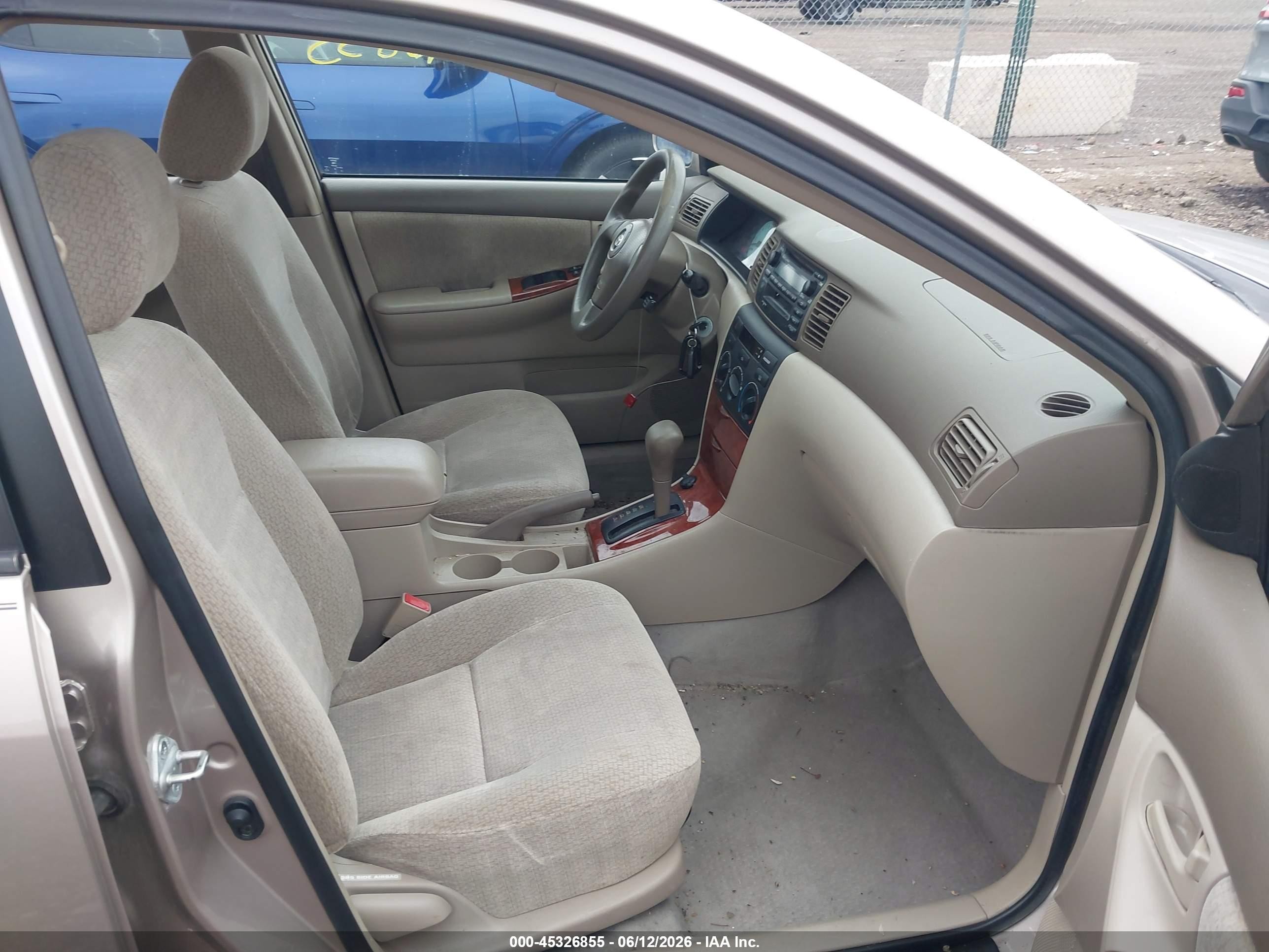 2003 Toyota Corolla Le Champagne vin: 1NXBR38EX3Z175350