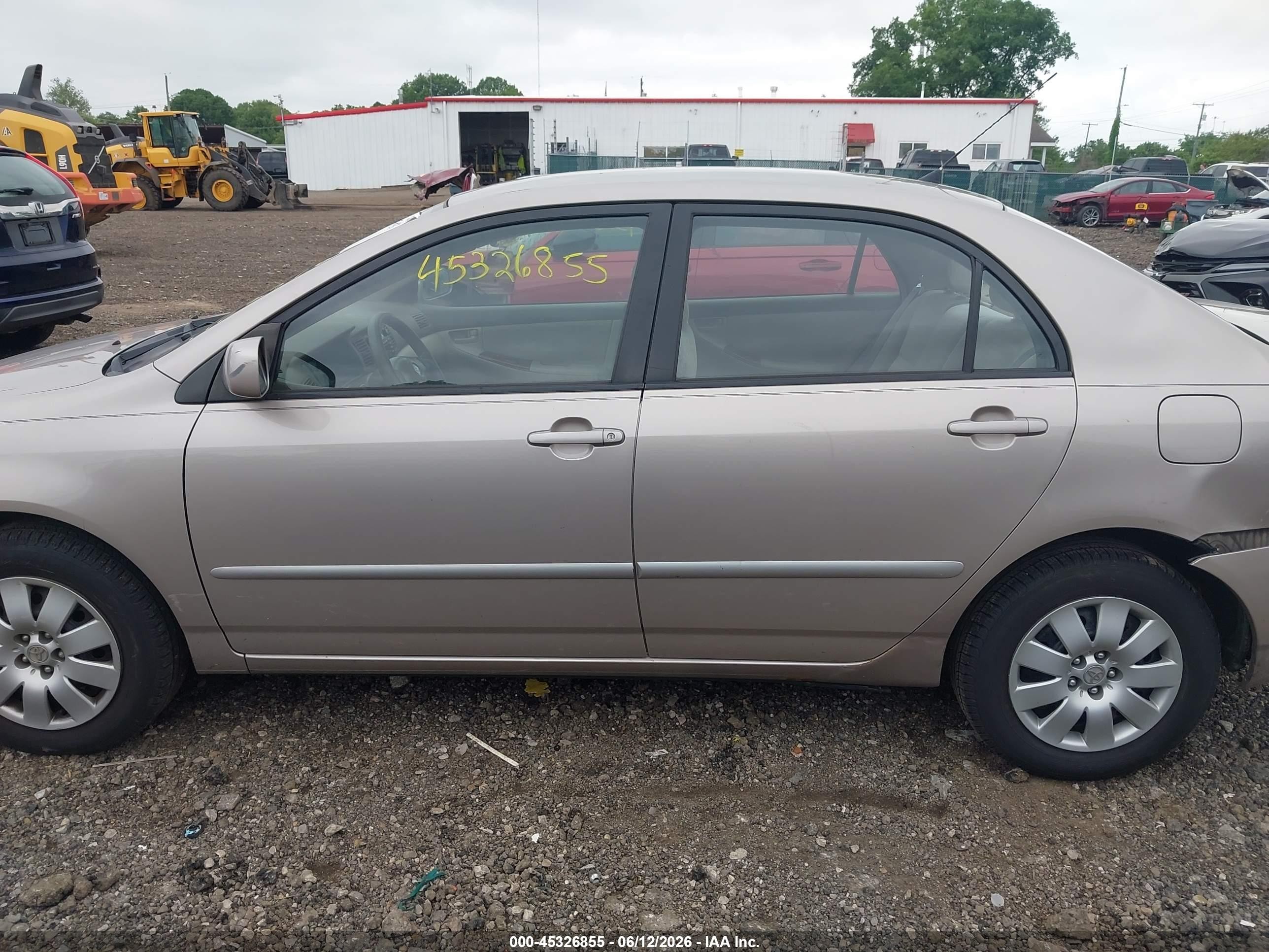 2003 Toyota Corolla Le Champagne vin: 1NXBR38EX3Z175350