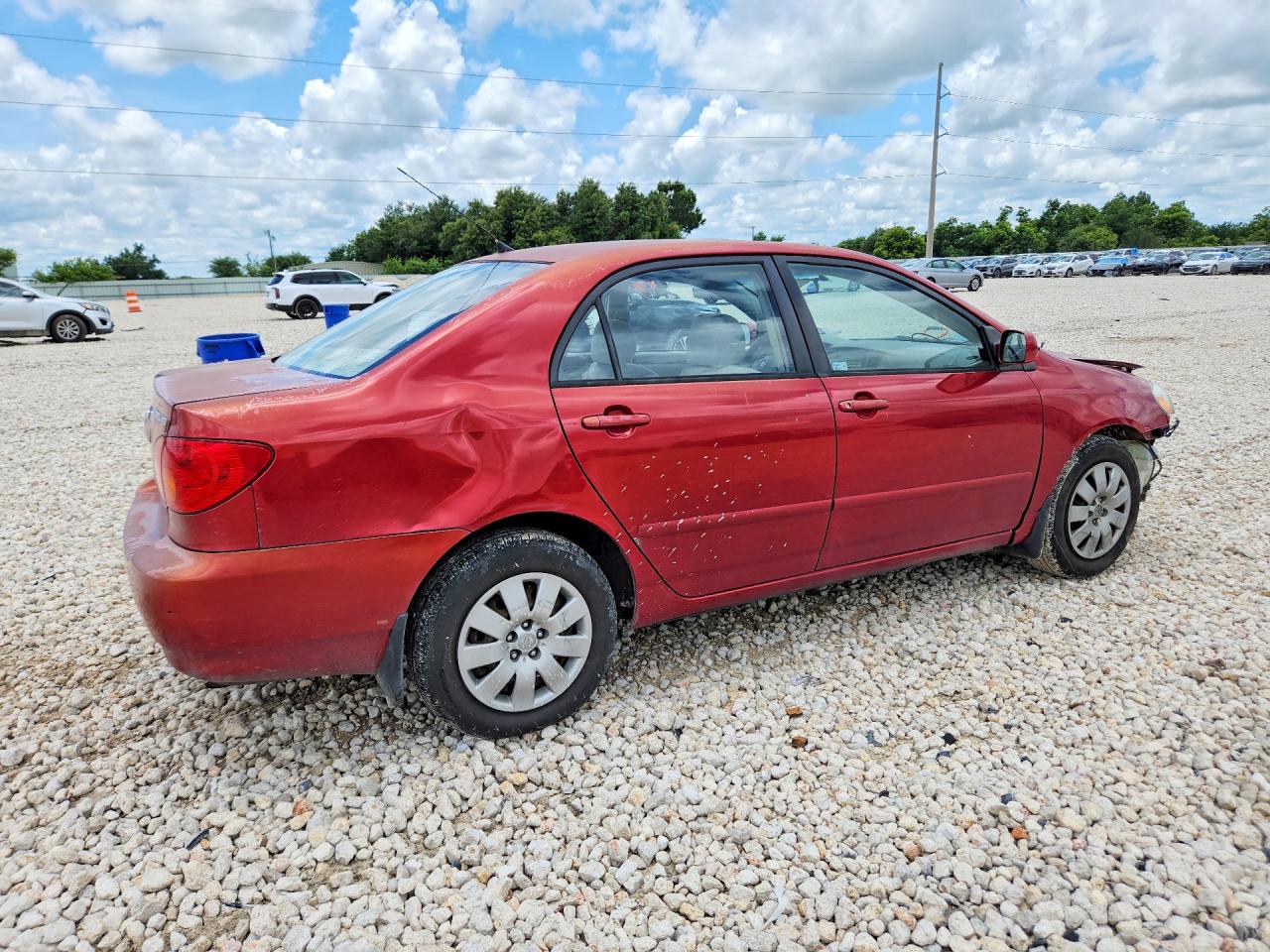 2004 Toyota Corolla Le Red vin: 1NXBR38EX4Z243972