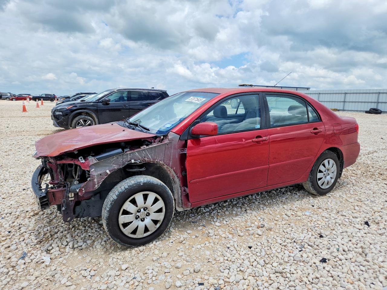 2004 Toyota Corolla Le Red vin: 1NXBR38EX4Z243972