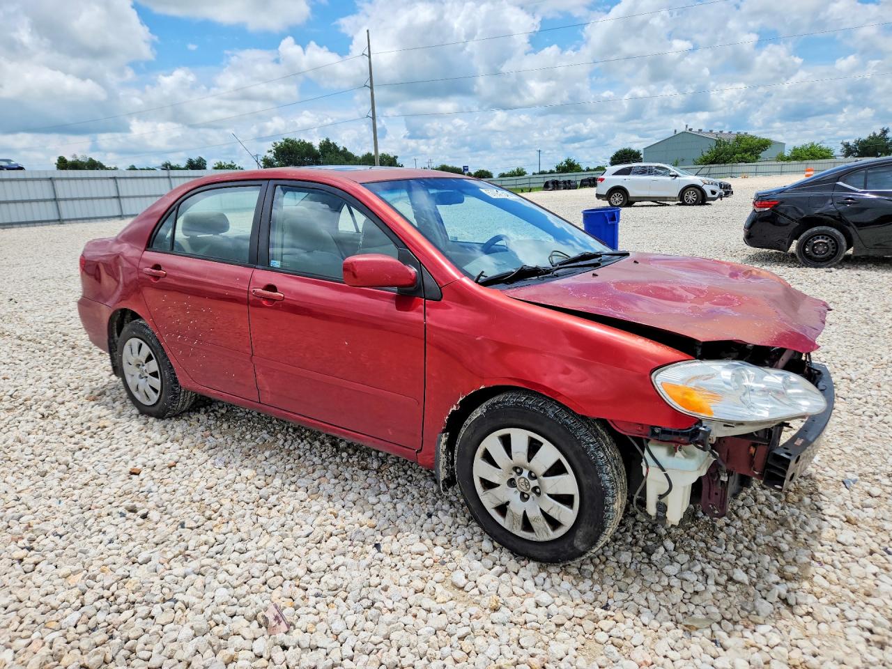 2004 Toyota Corolla Le Red vin: 1NXBR38EX4Z243972