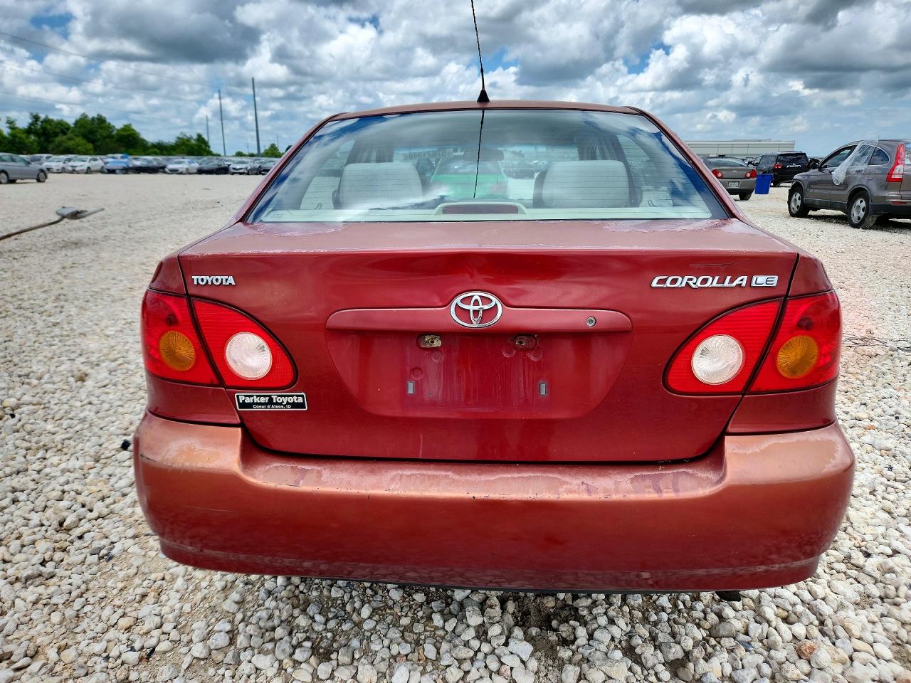 2004 Toyota Corolla Le Red vin: 1NXBR38EX4Z243972