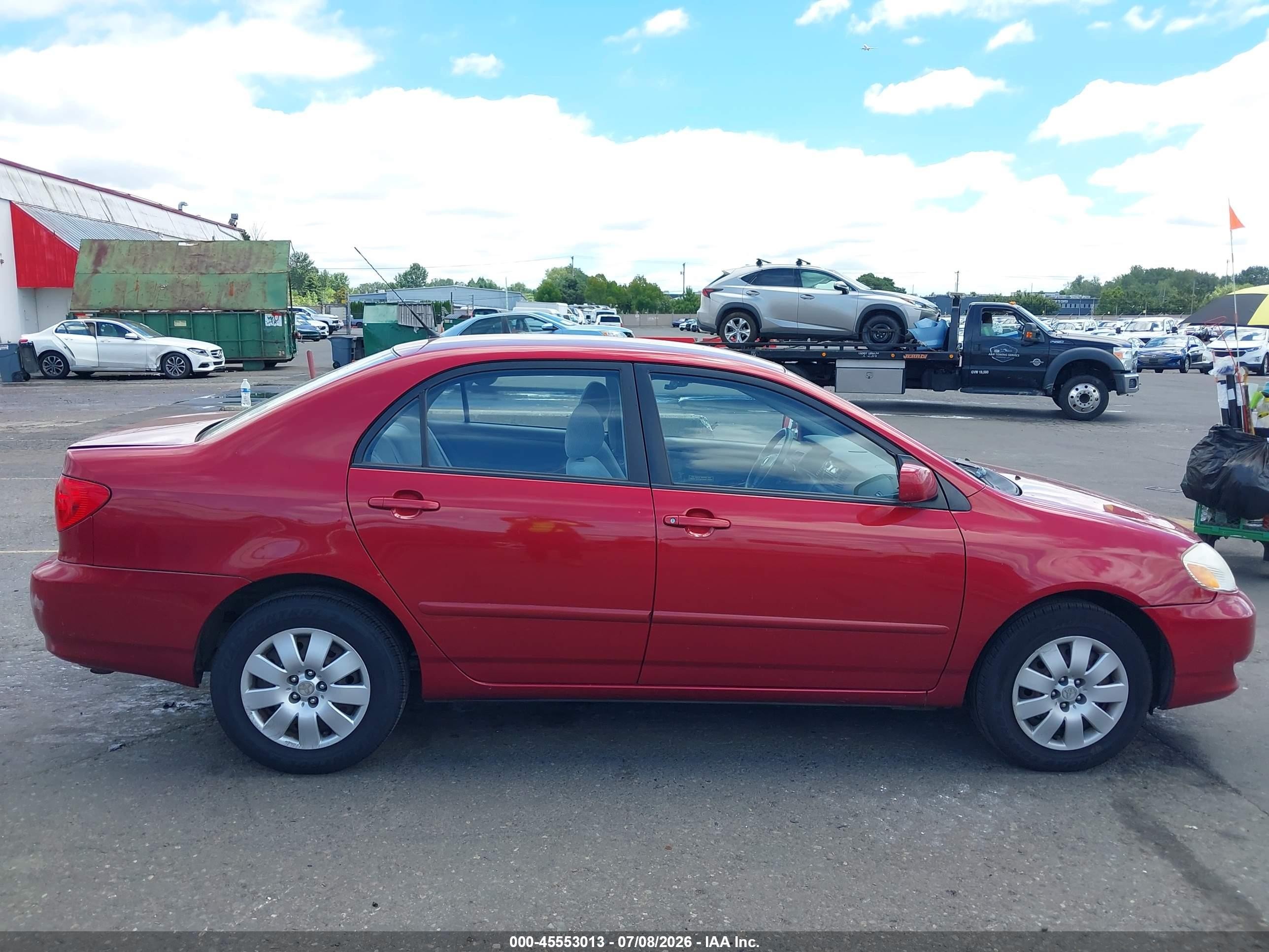 2004 Toyota Corolla Le Red vin: 1NXBR38EX4Z302406