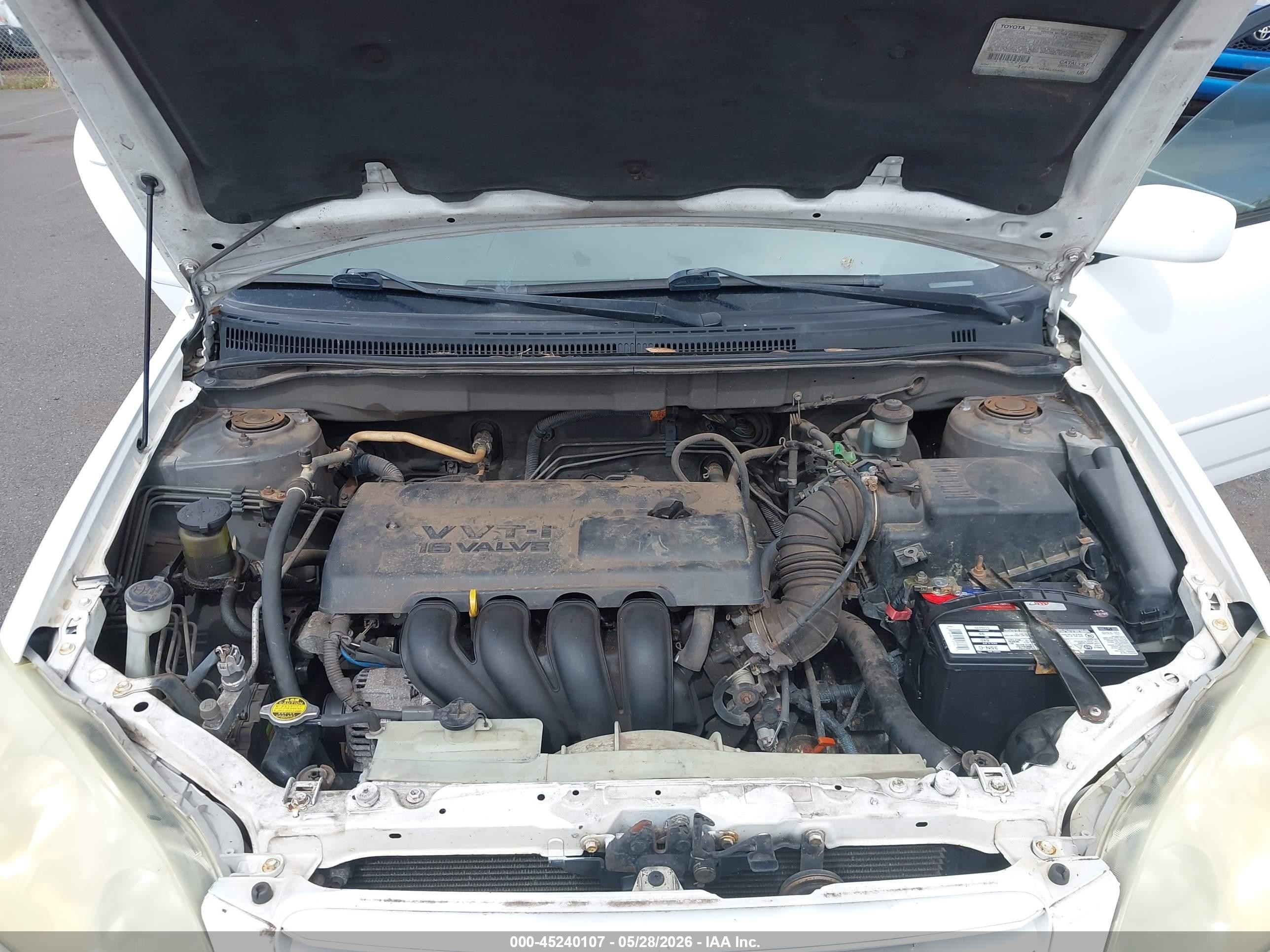 2003 Toyota Corolla   White vin: 1NXBR3HEX3D075099