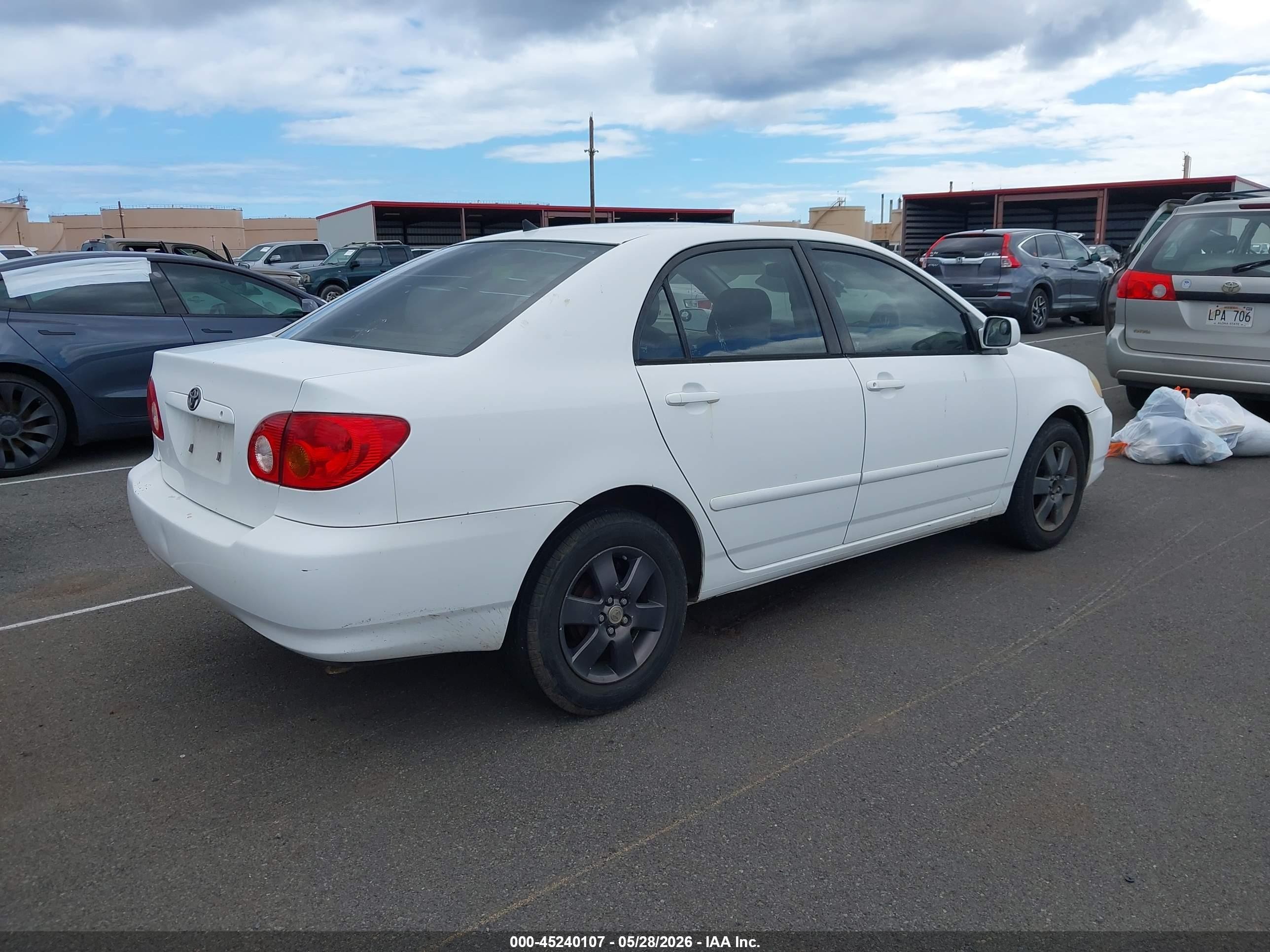 2003 Toyota Corolla   White vin: 1NXBR3HEX3D075099