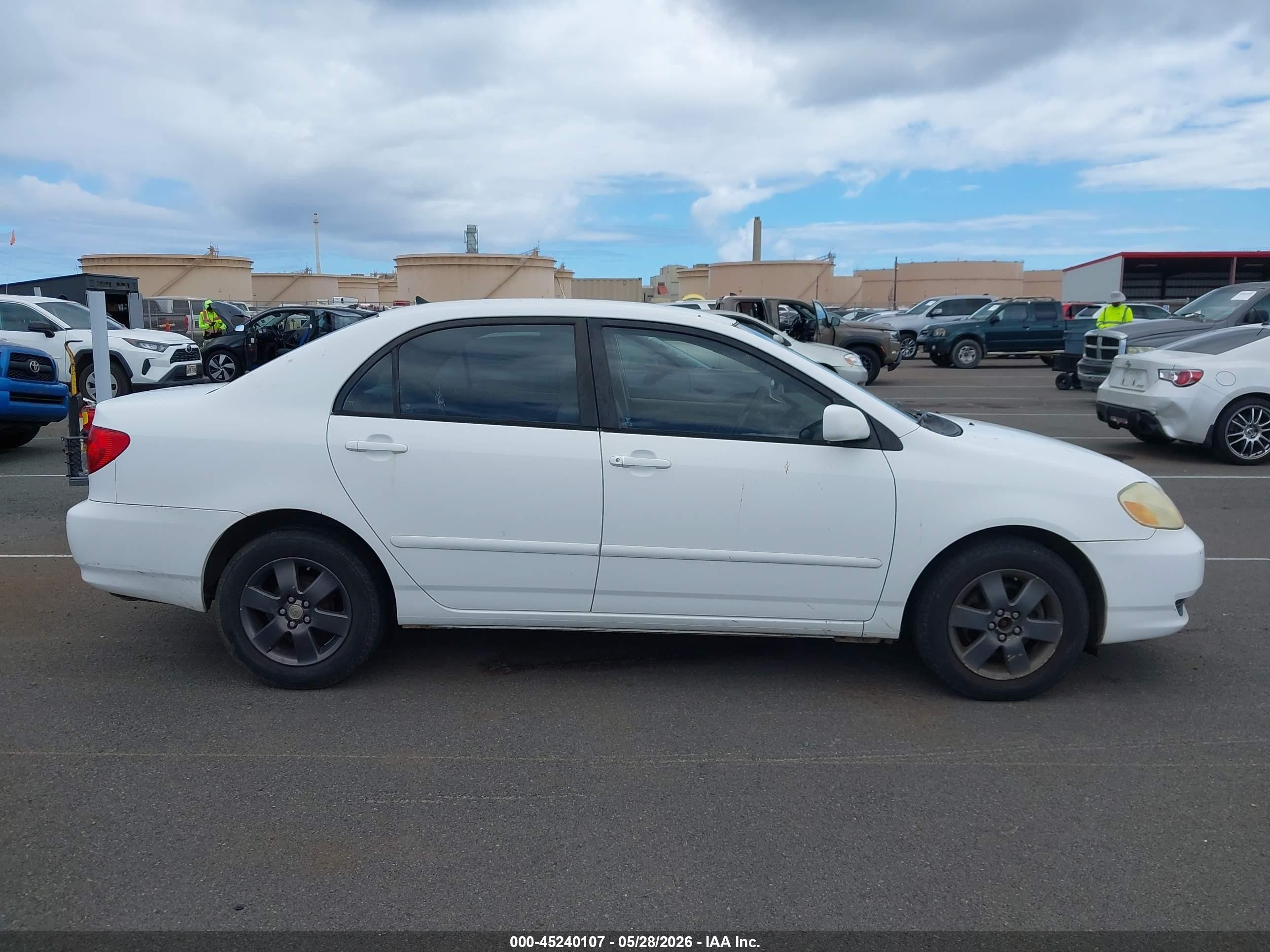2003 Toyota Corolla   White vin: 1NXBR3HEX3D075099