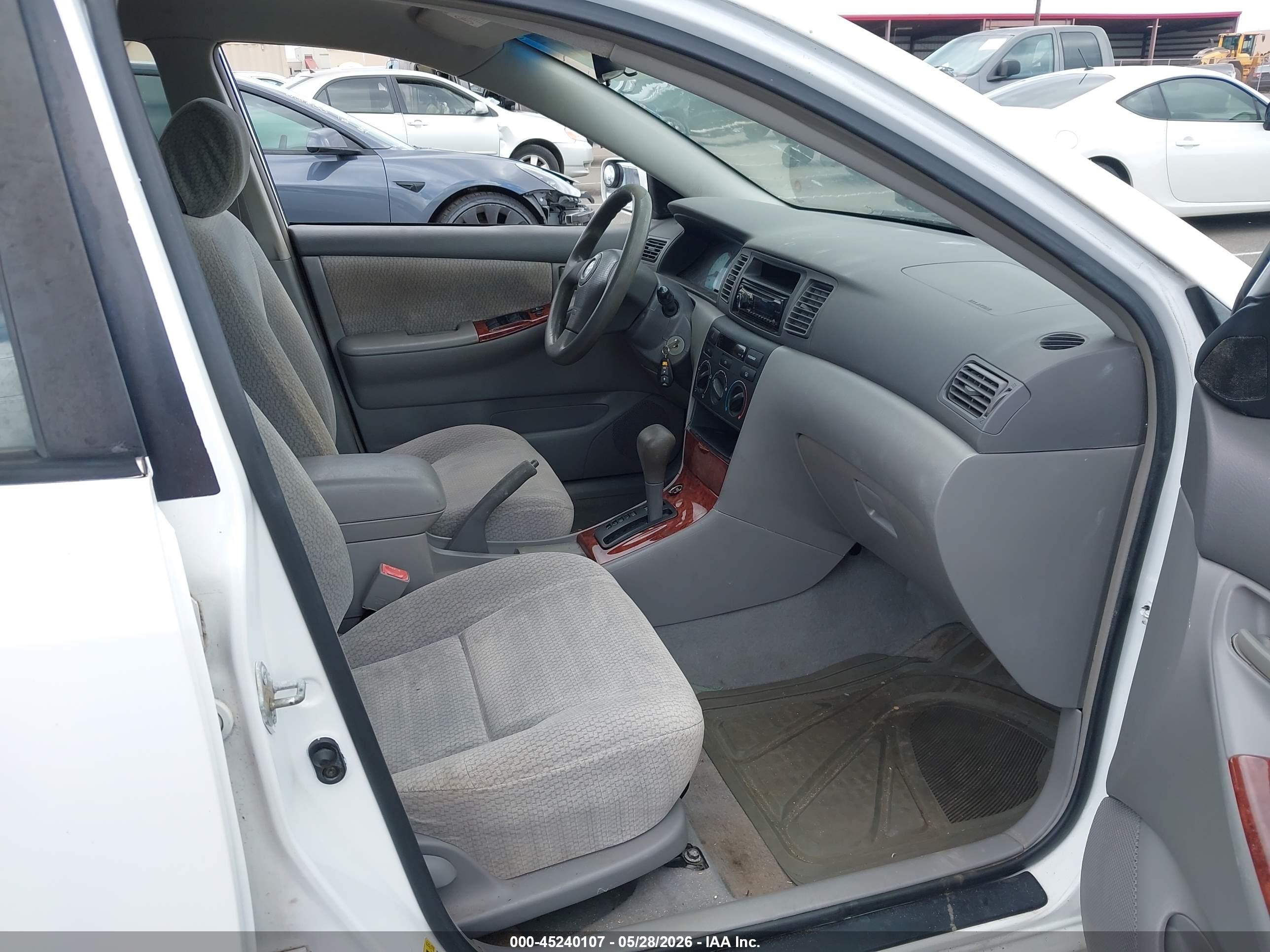 2003 Toyota Corolla   White vin: 1NXBR3HEX3D075099